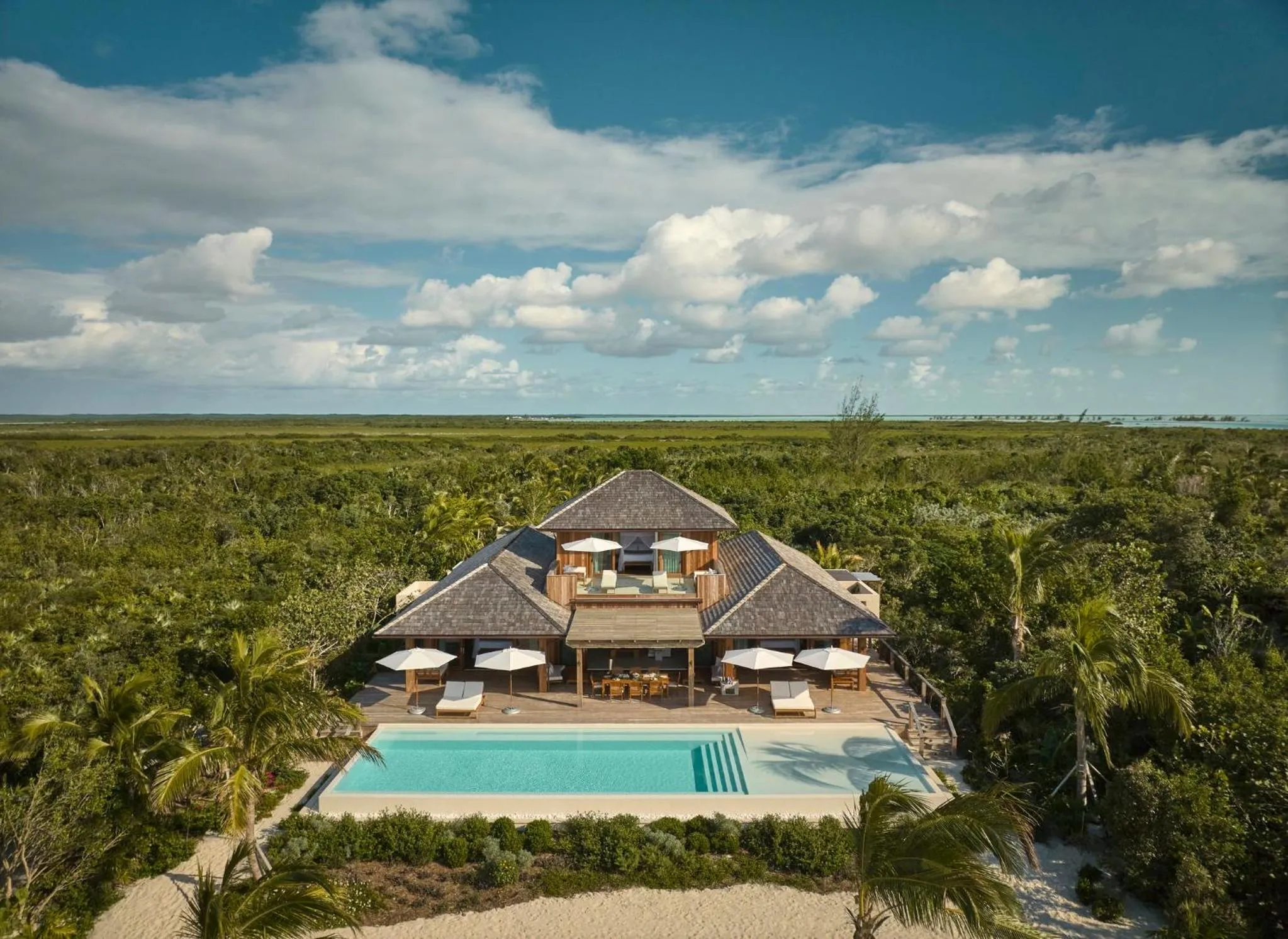 Bird's eye view in COMO Parrot Cay
