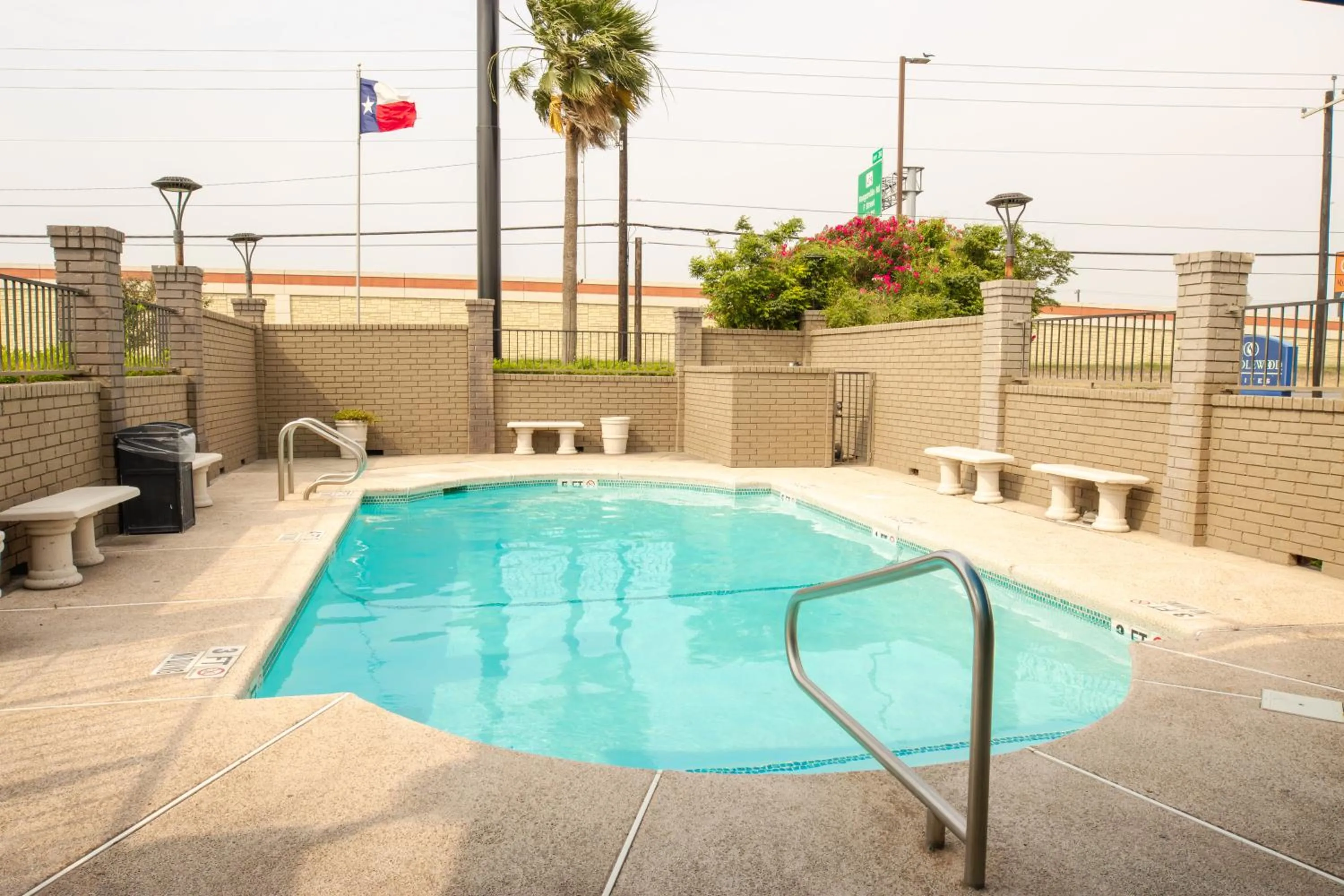 Pool view in Americas Best Value Inn Harlingen