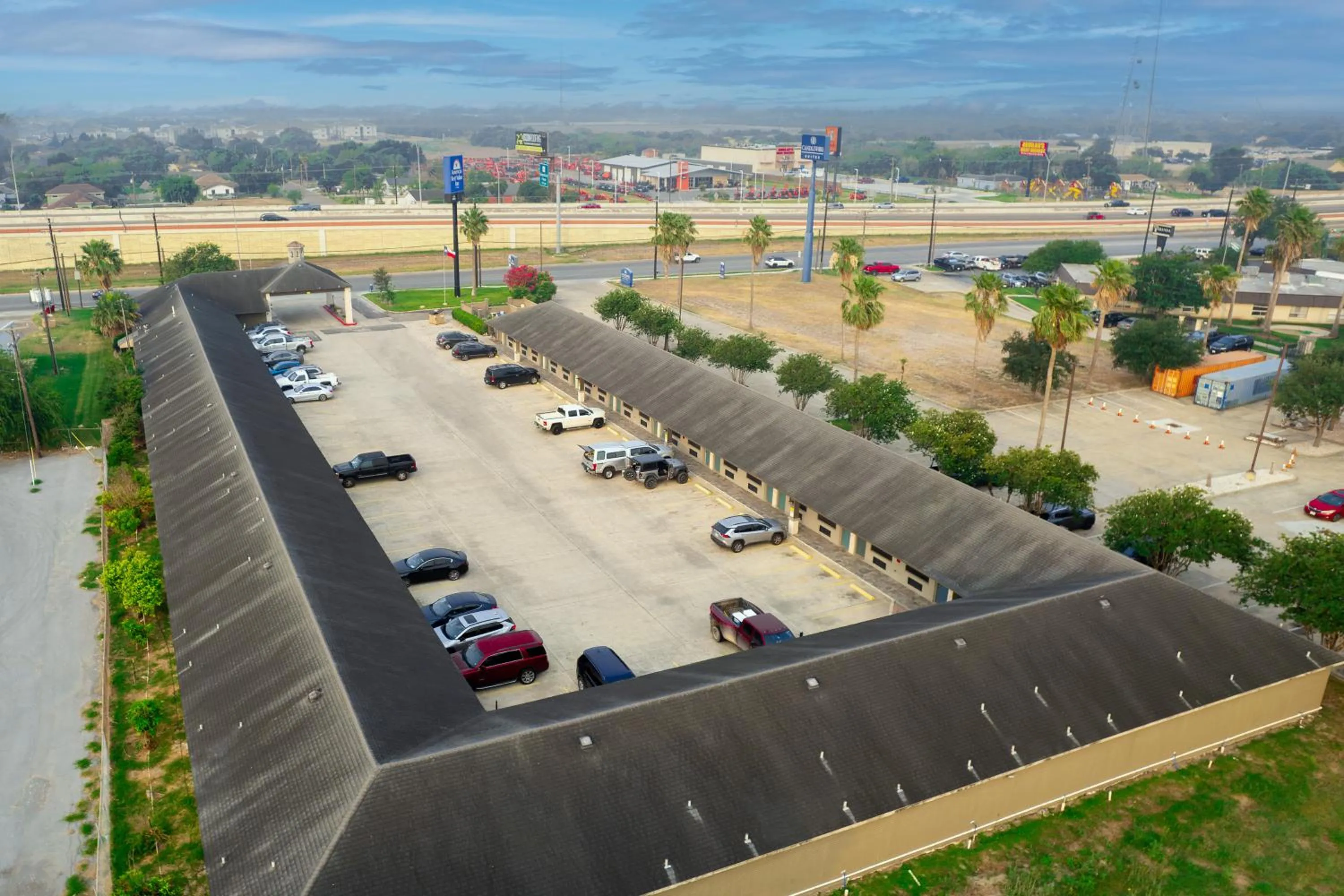 Property building in Americas Best Value Inn Harlingen