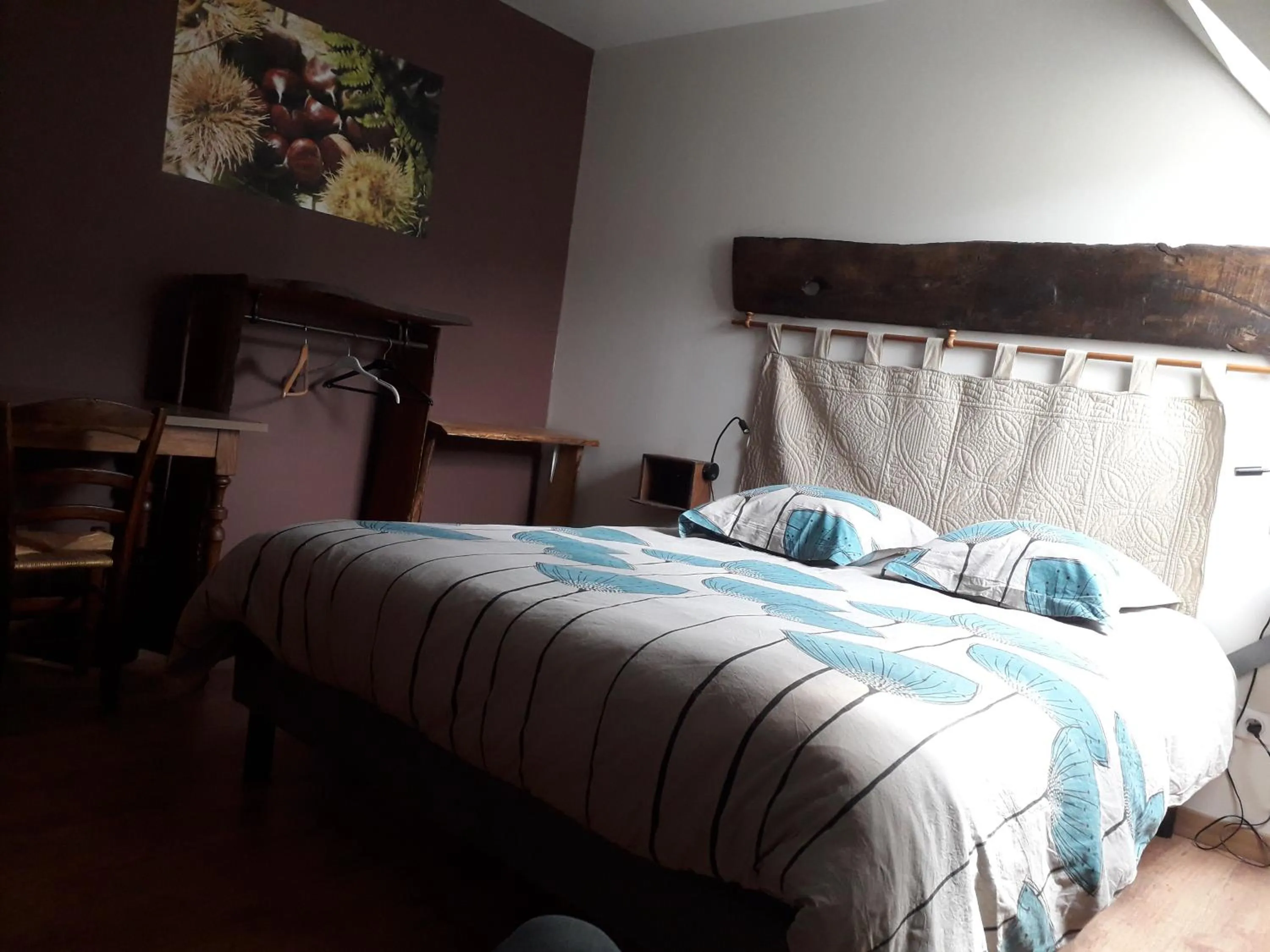 Bed in Chambre d'hôtes Le Cascadou