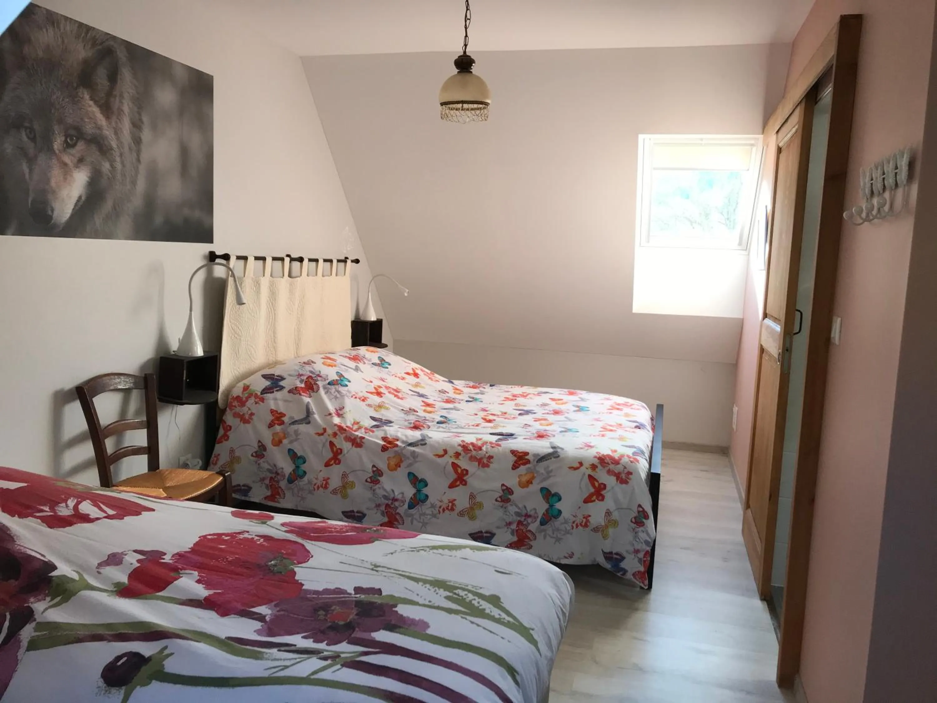 Bed in Chambre d'hôtes Le Cascadou