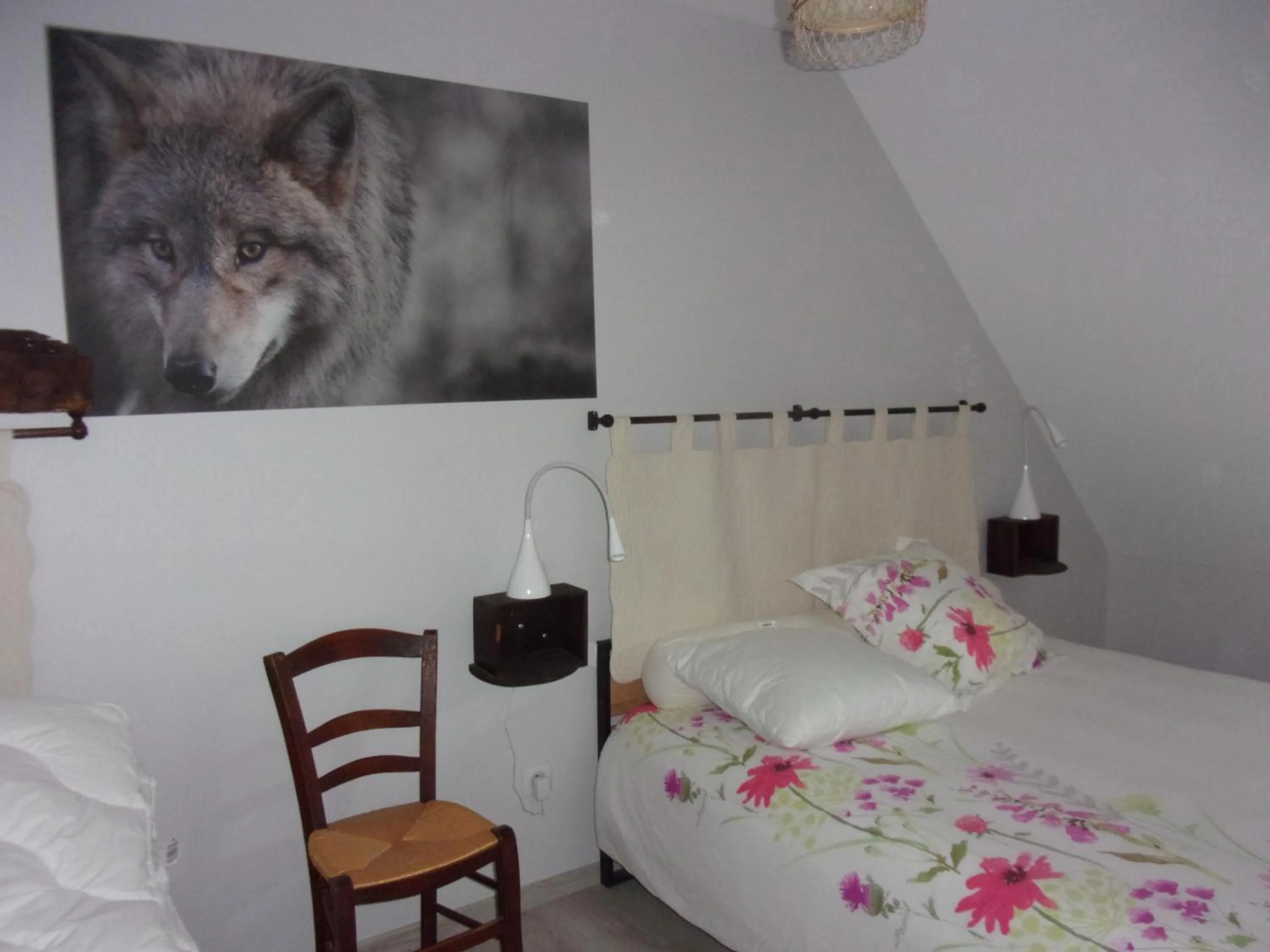 Bed in Chambre d'hôtes Le Cascadou