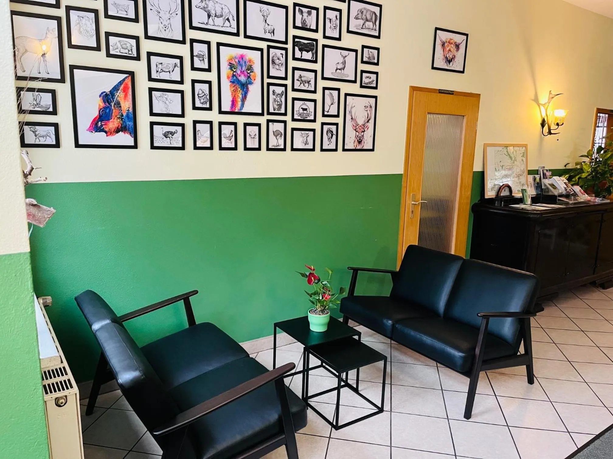 Lobby or reception in Waldhotel