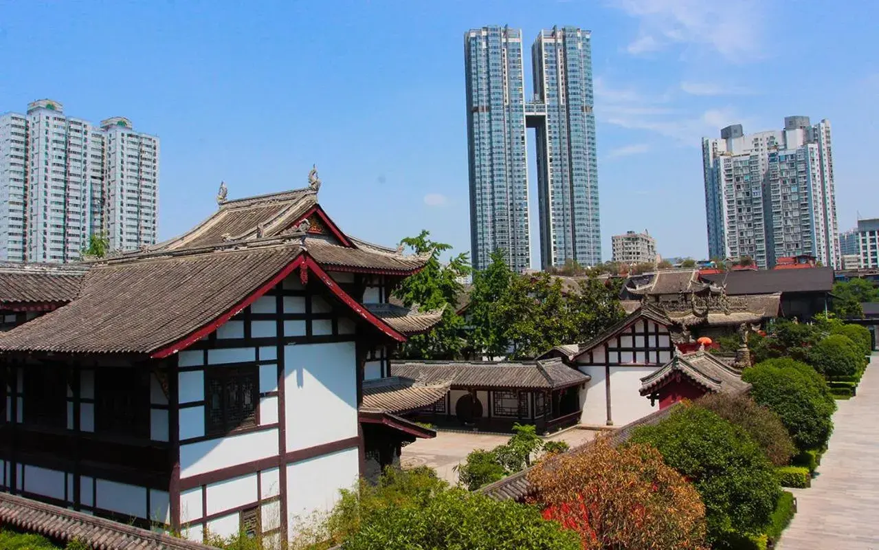 City view in Rhombus Park Aura Chengdu Hotel City view in Rhombus Park Aura Chengdu Hotel