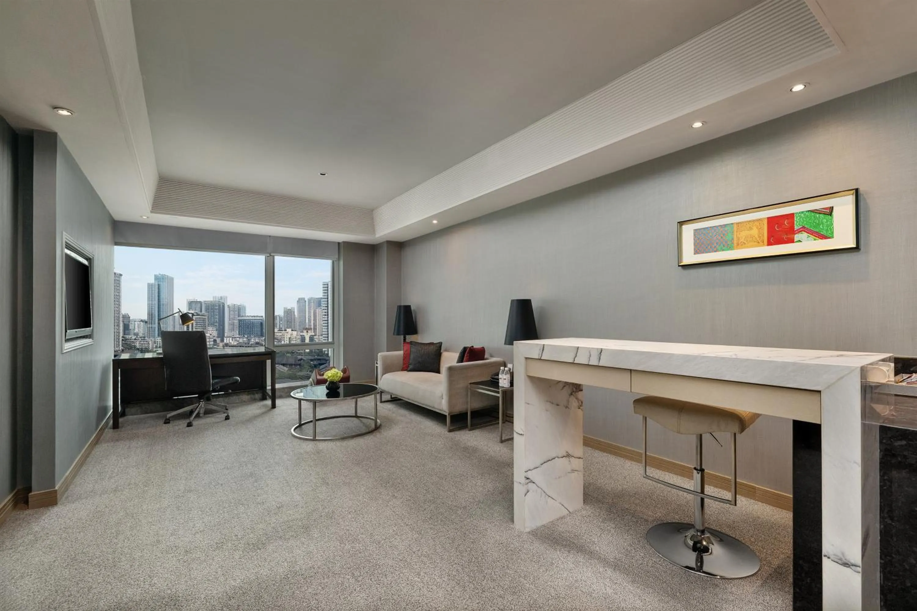 Living room in Rhombus Park Aura Chengdu Hotel