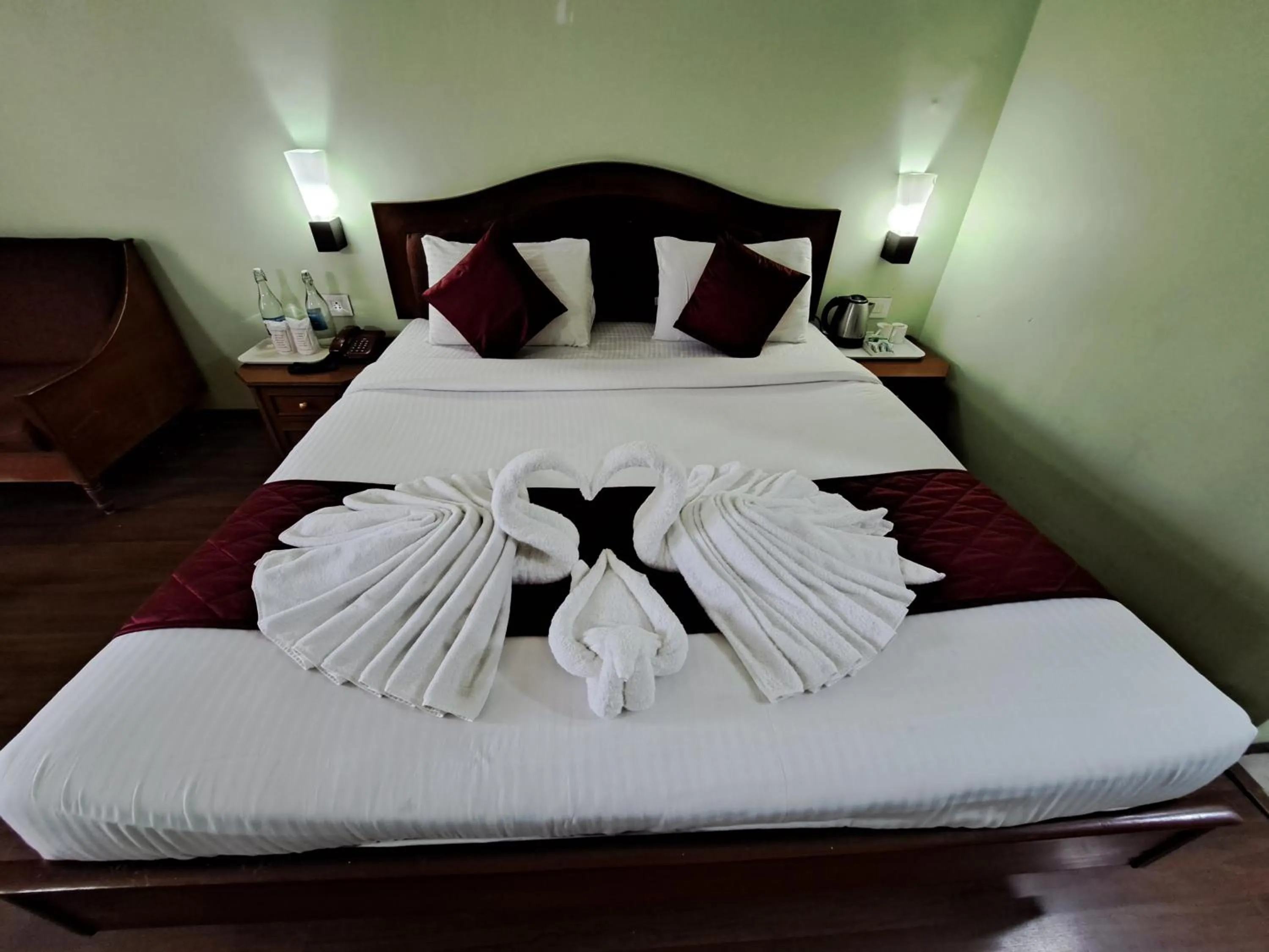 Bed in Hotel Preethi Classic Towers