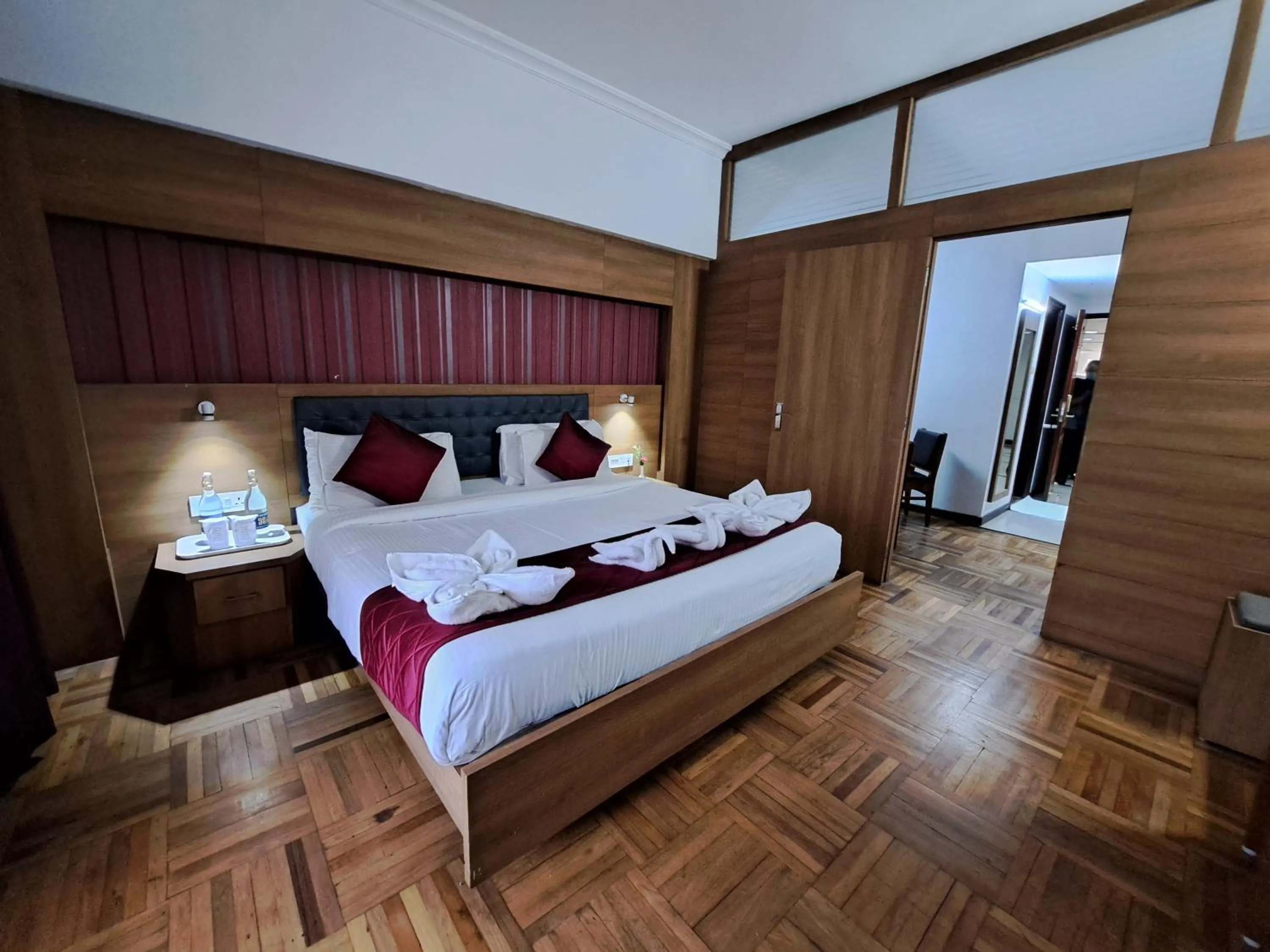 Bed in Hotel Preethi Classic Towers