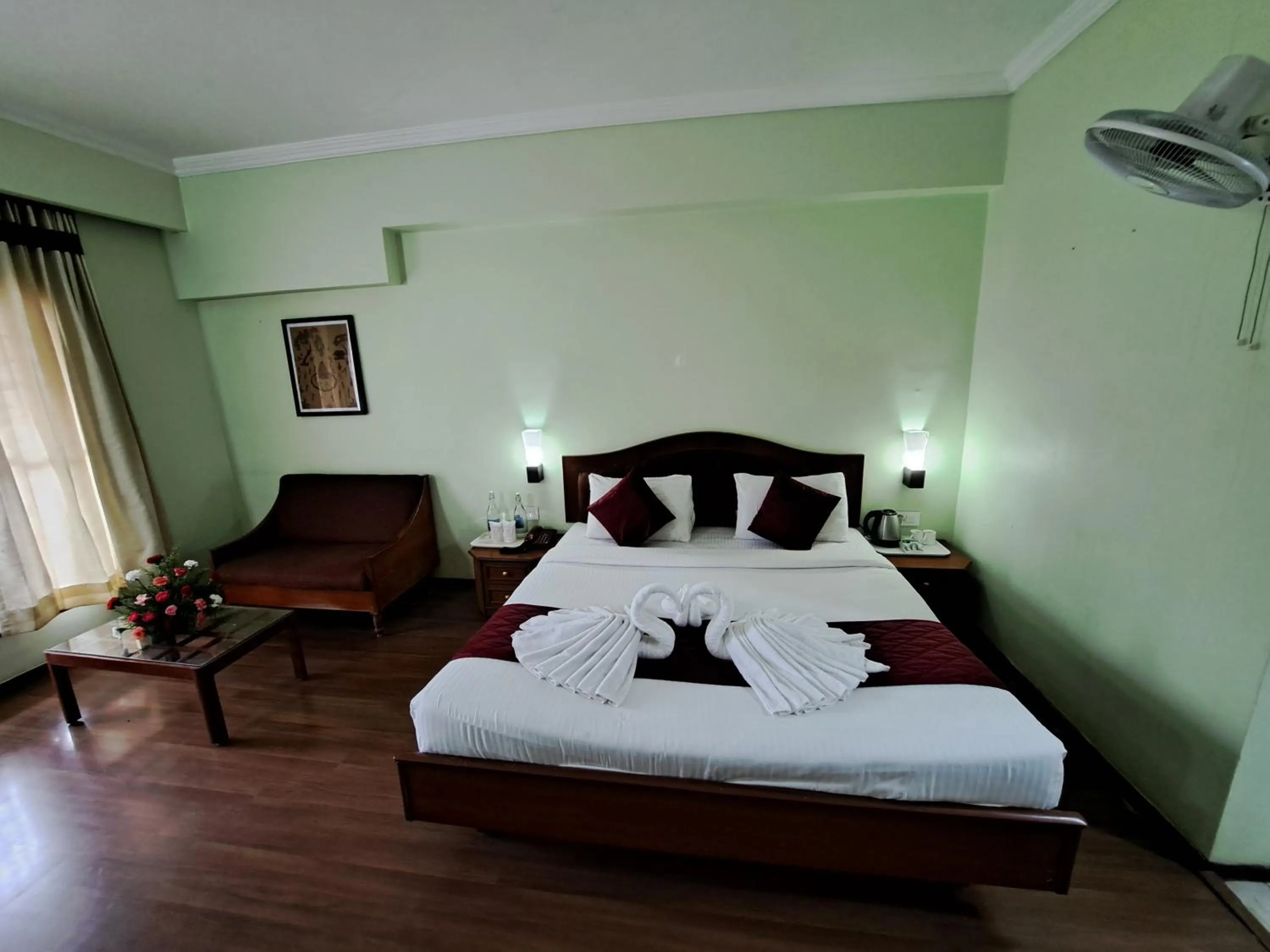 Bed in Hotel Preethi Classic Towers
