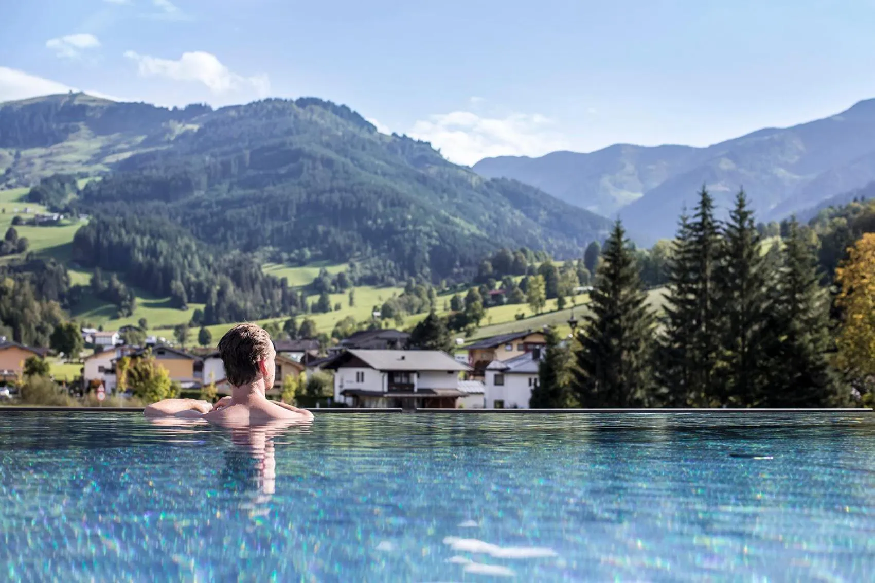 Swimming pool in HOTEL SEPP - Alpine Boutique Hotel - Adults Only ab 21 Jahre