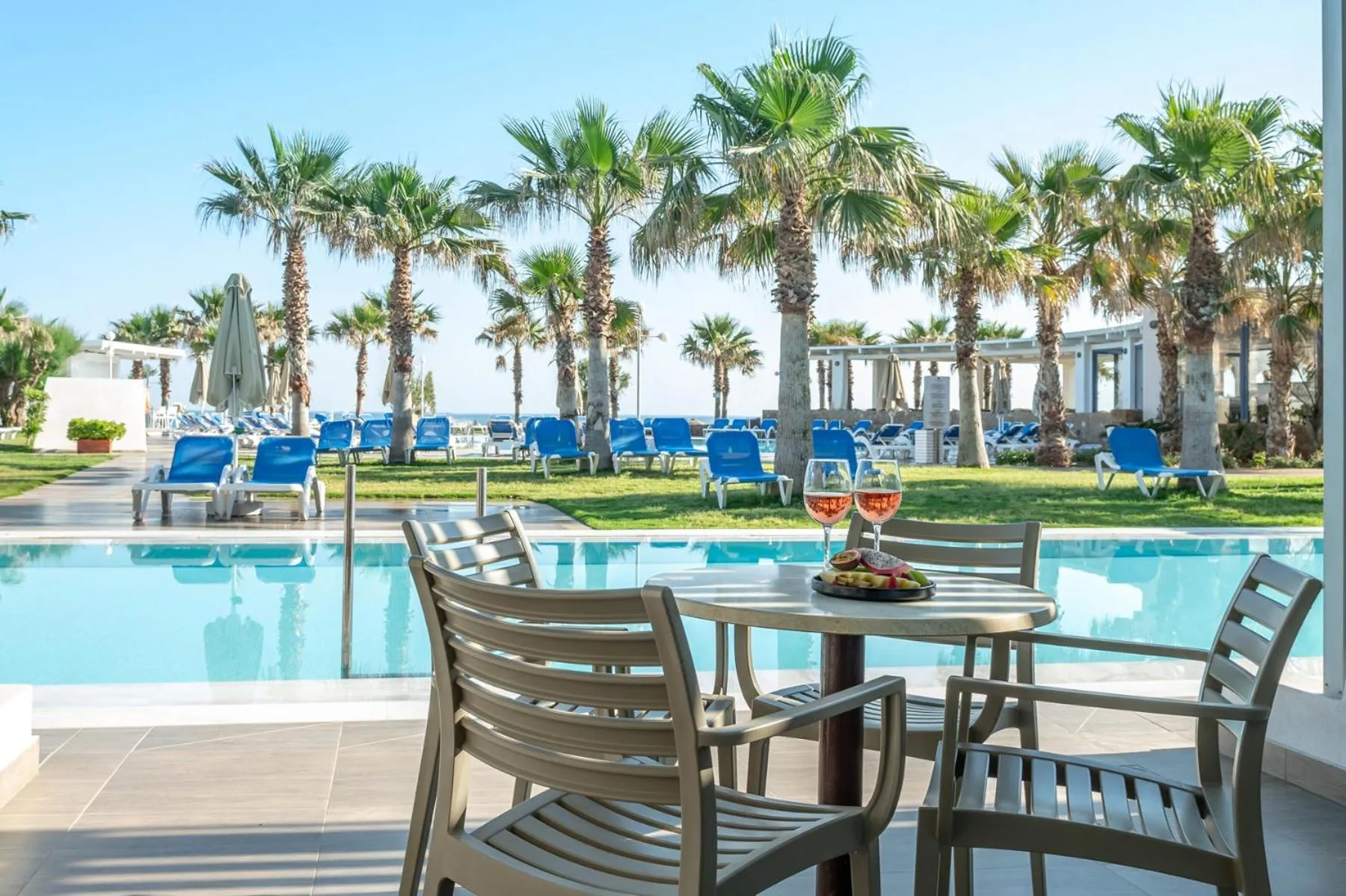 Swimming pool in Lyttos Beach