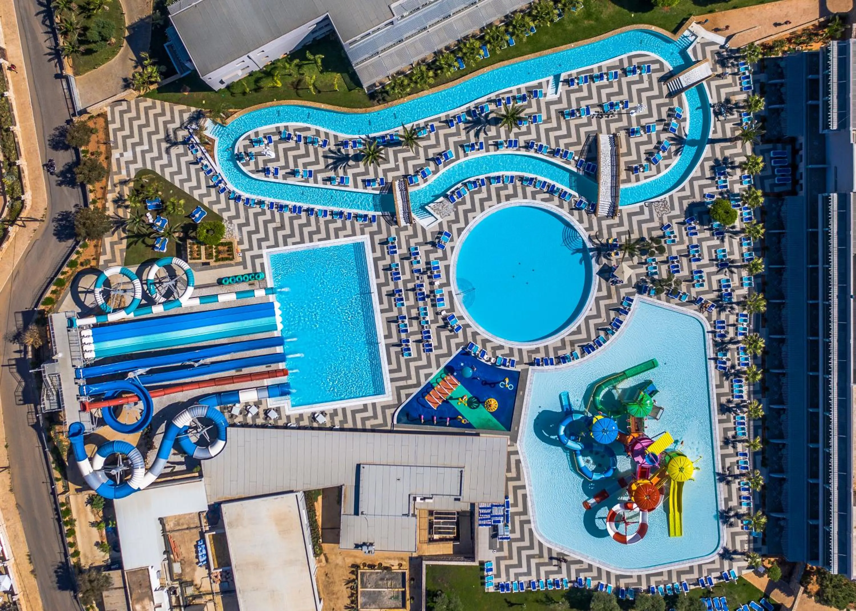 Aqua park in Lyttos Beach