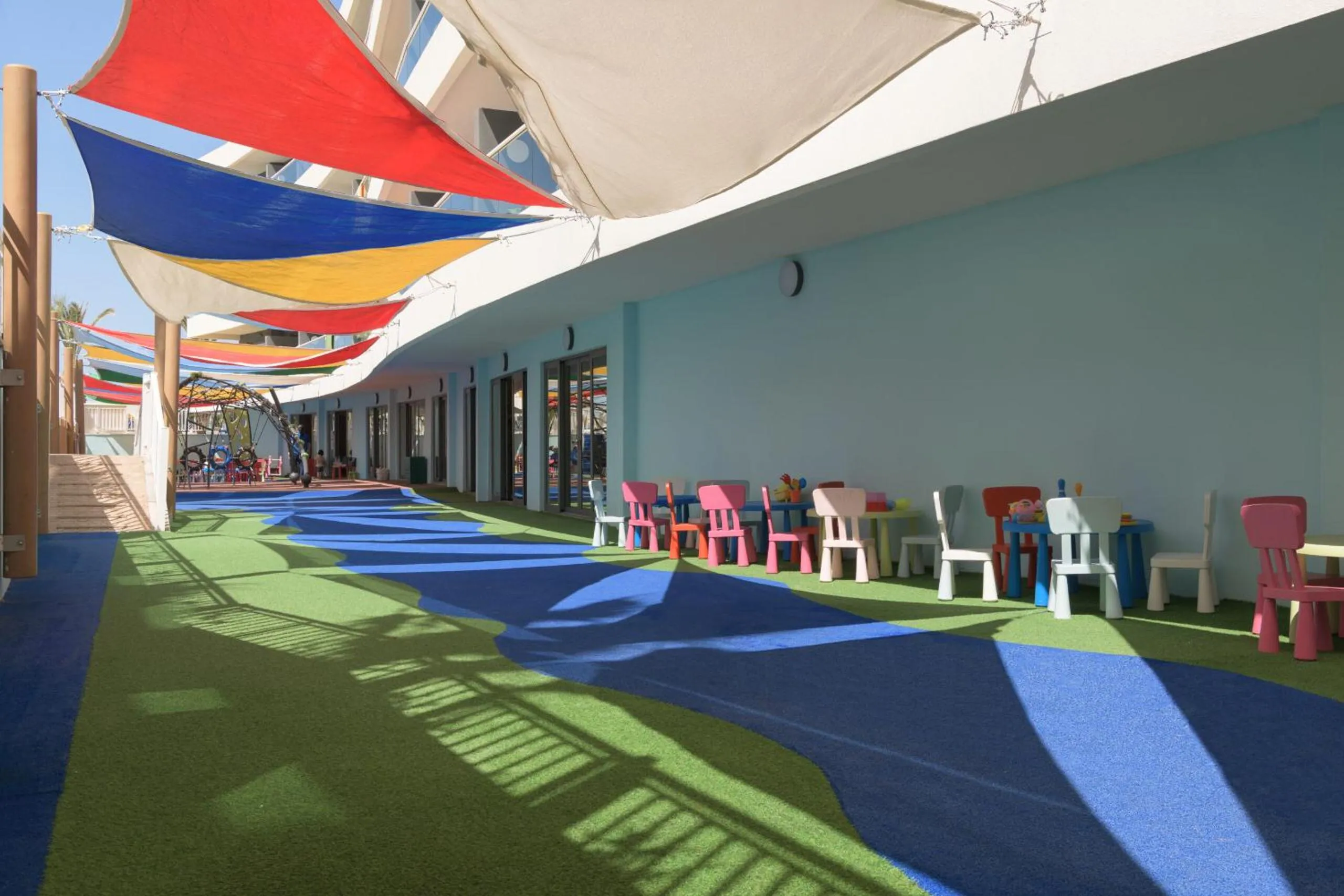 Children play ground in Lyttos Beach