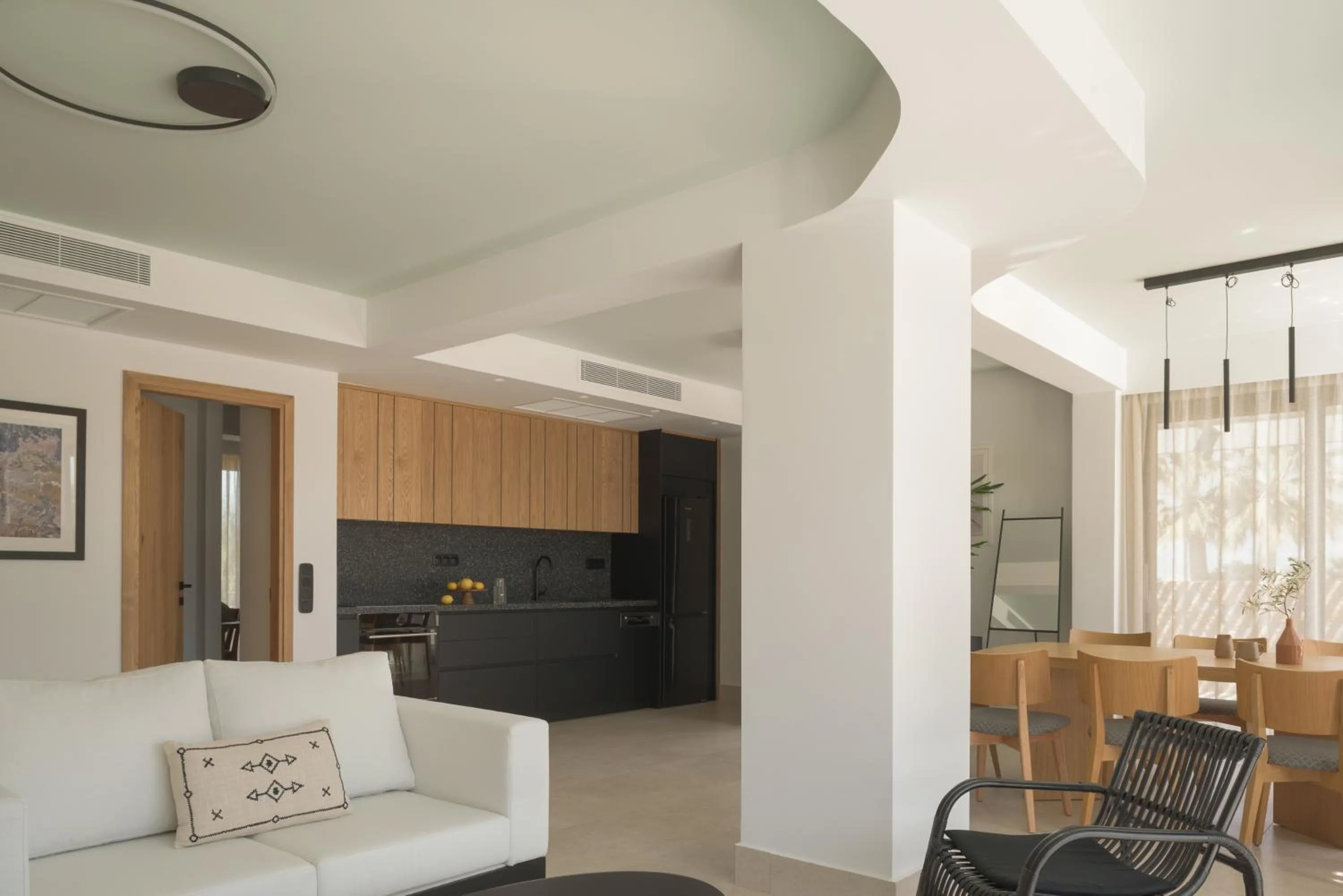 Seating area in Lyttos Beach