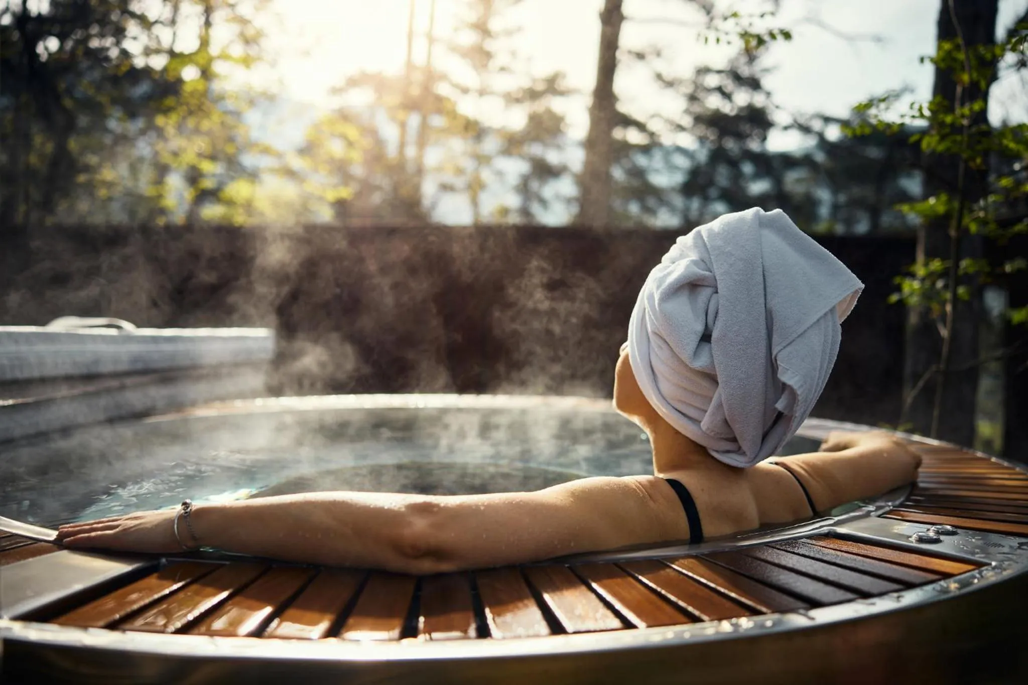 People in Theodosius Forest Village - Glamping in Vipava valley