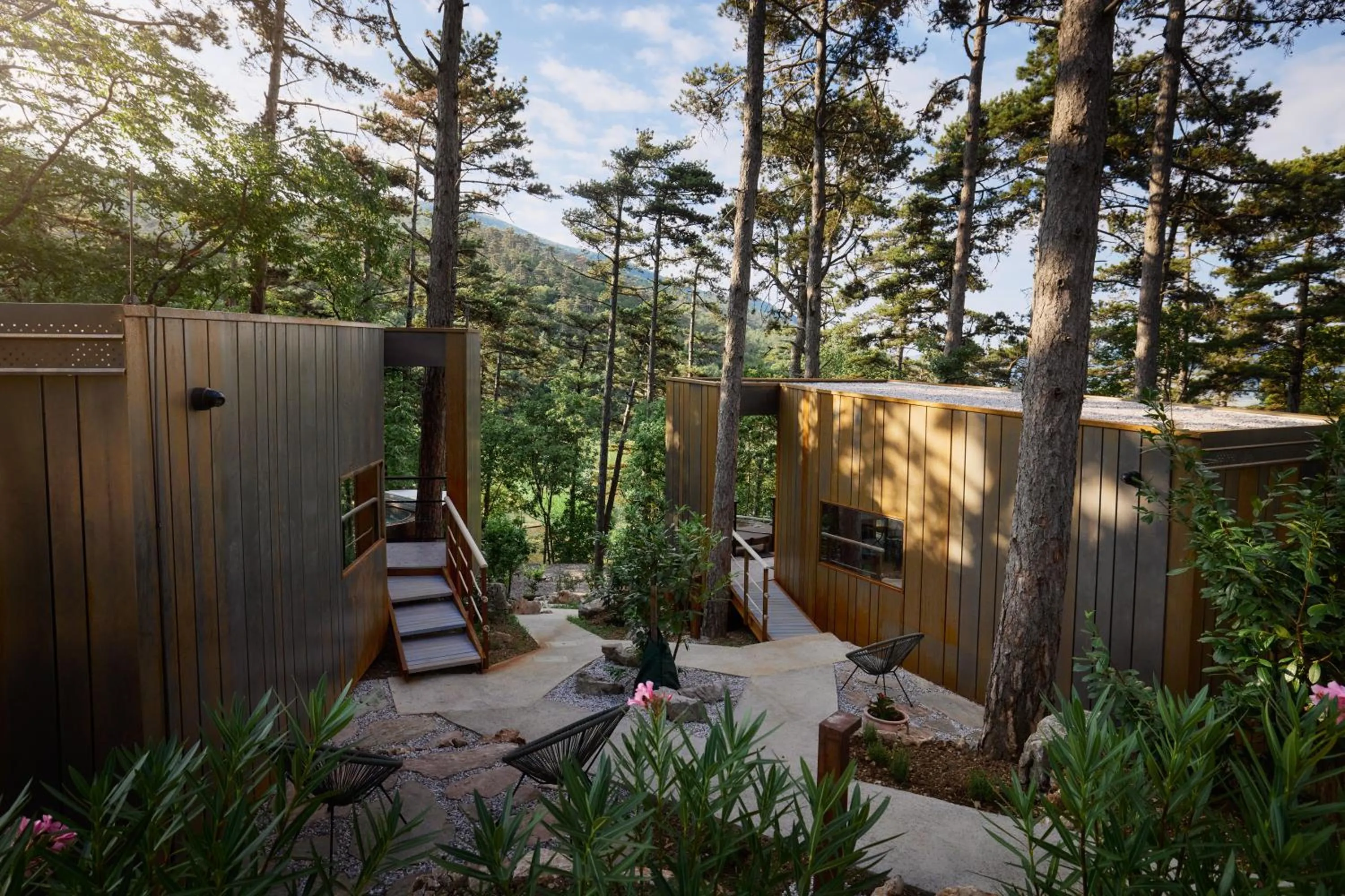 Property building in Theodosius Forest Village - Glamping in Vipava valley