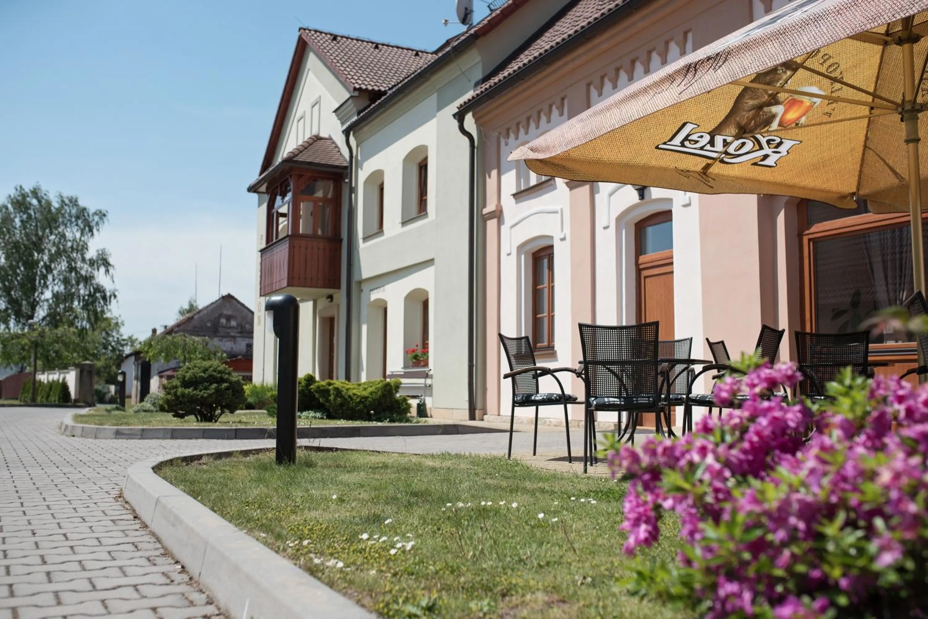 Balcony/Terrace in Penzion Nad Oborou