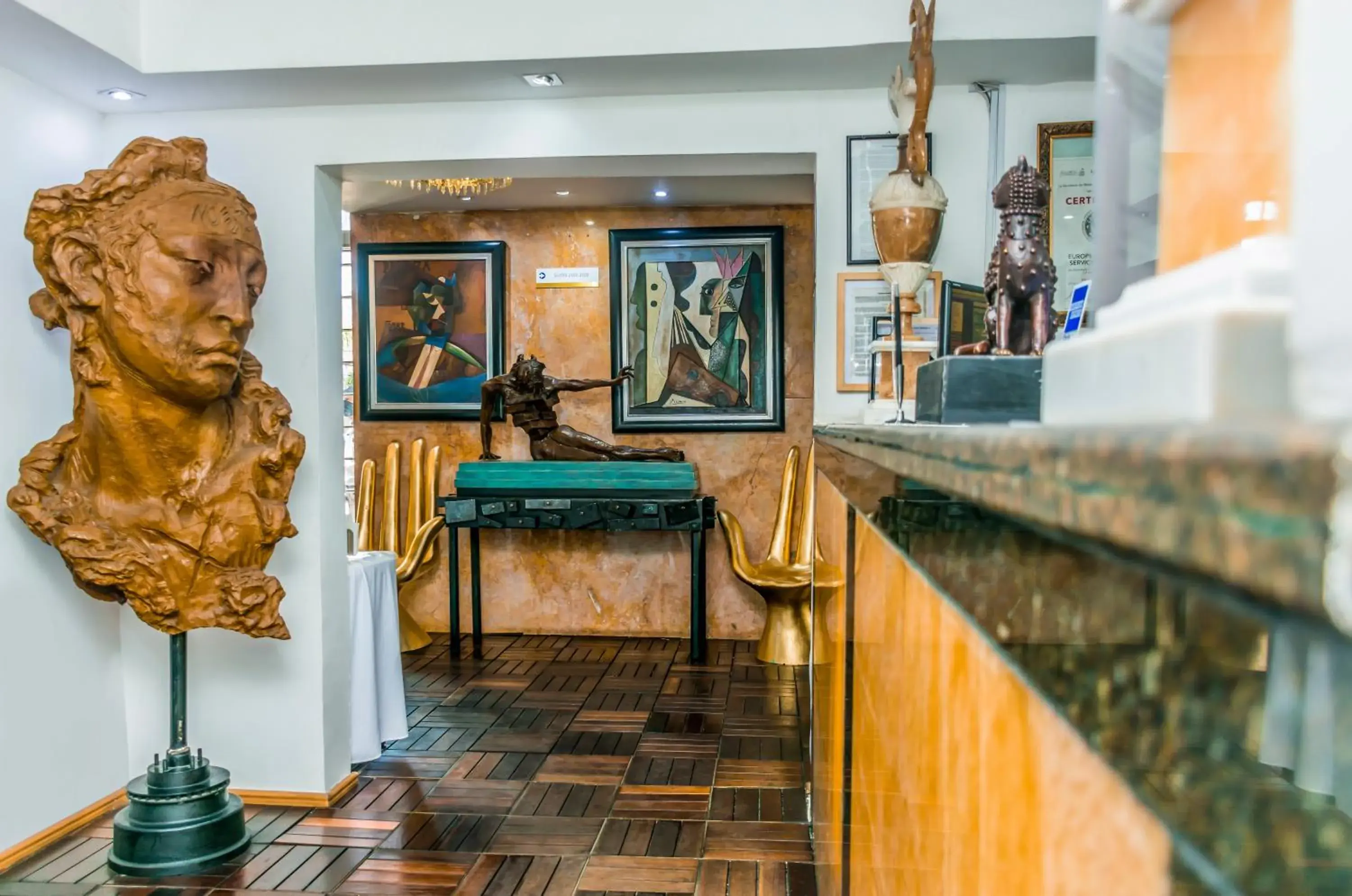 Lobby or reception in European Life Style Executive Suites Lobby or reception in European Life Style Executive Suites