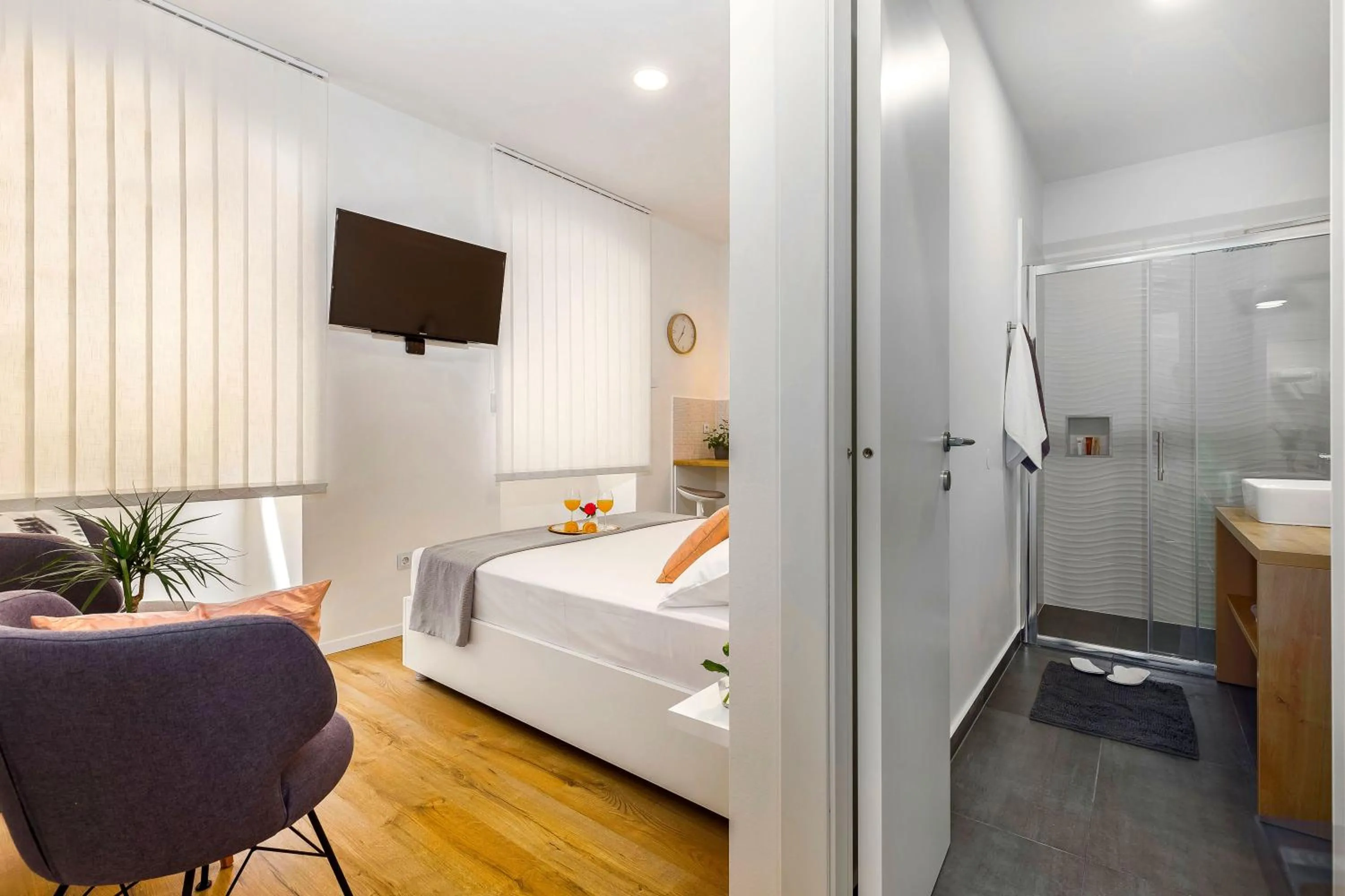 Bed in Rijeka Apartments TERRA I & II