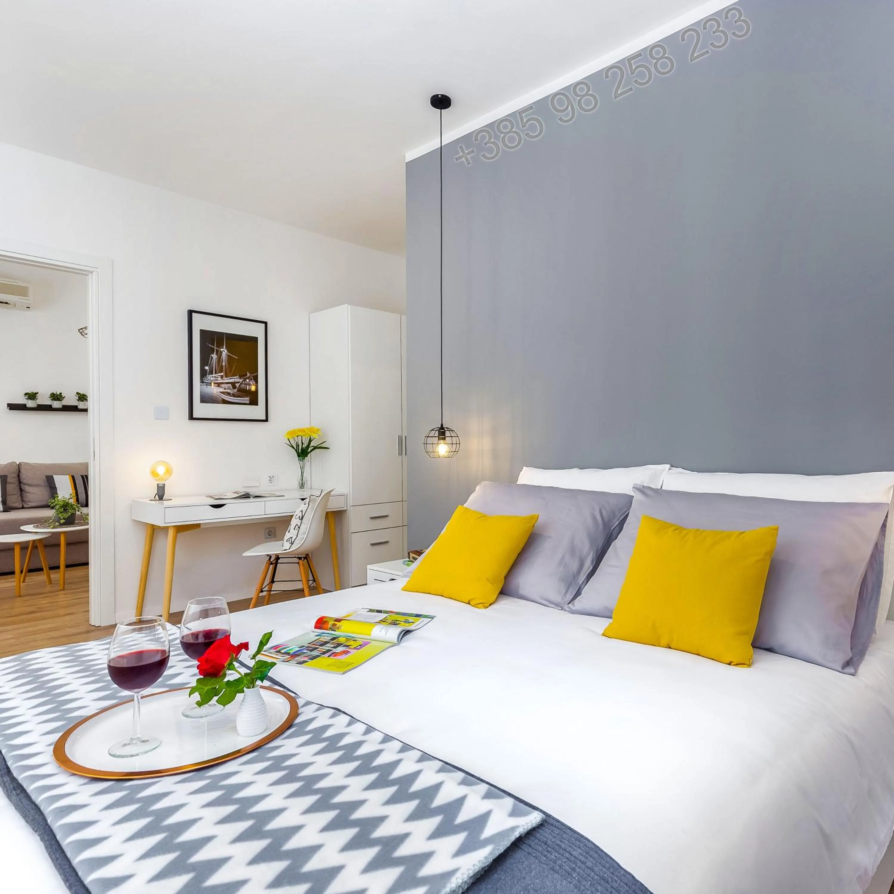 Bed in Rijeka Apartments TERRA I & II