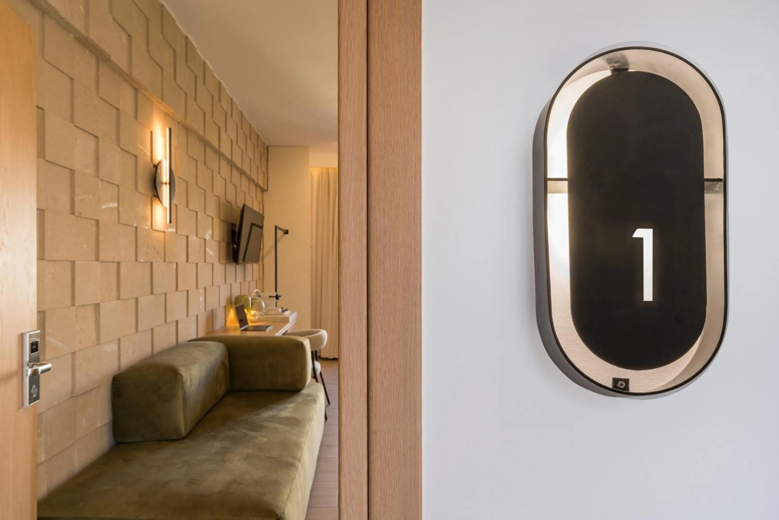 Seating area in Agave Suites