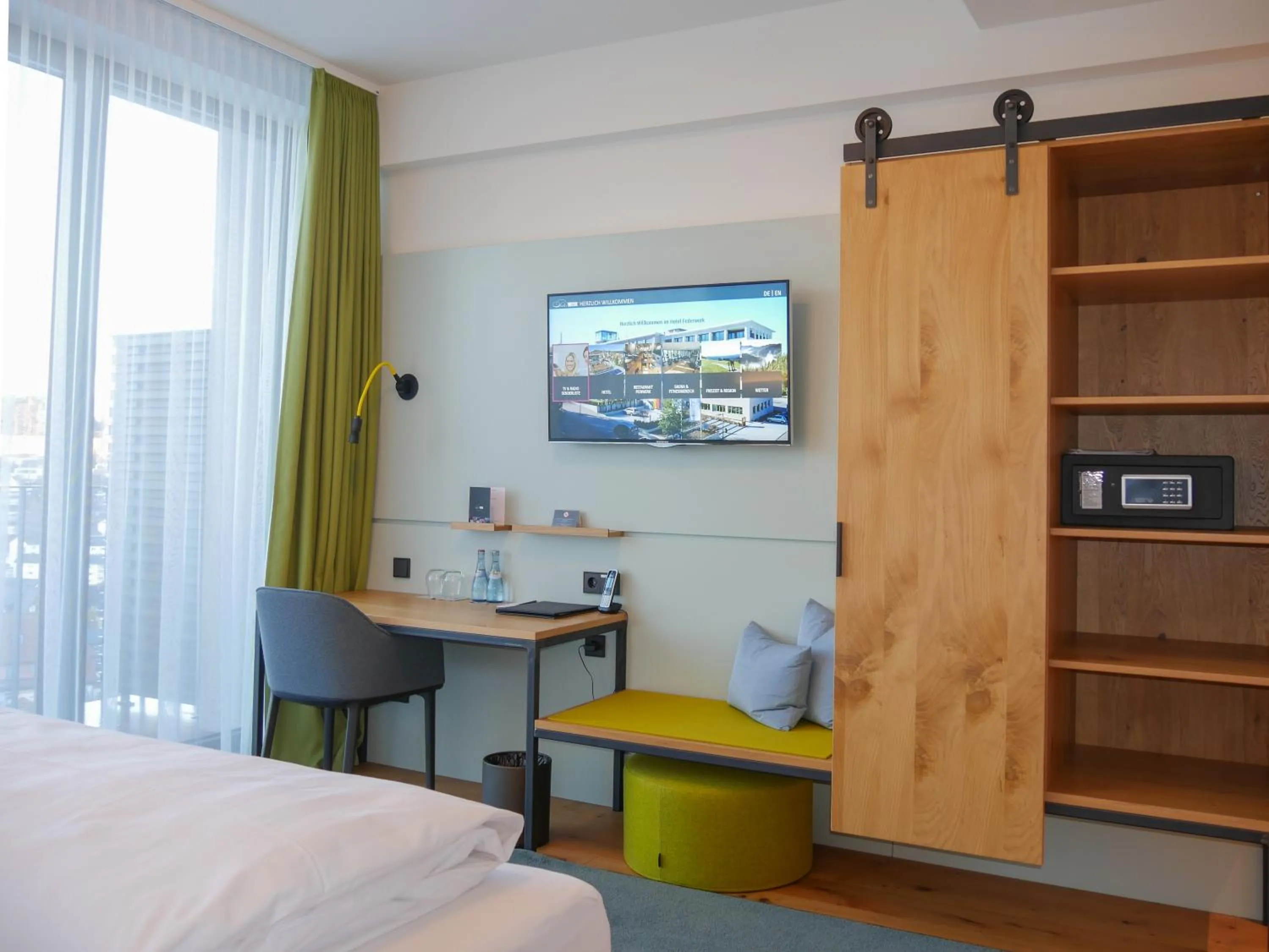 Bed in Hotel Federwerk