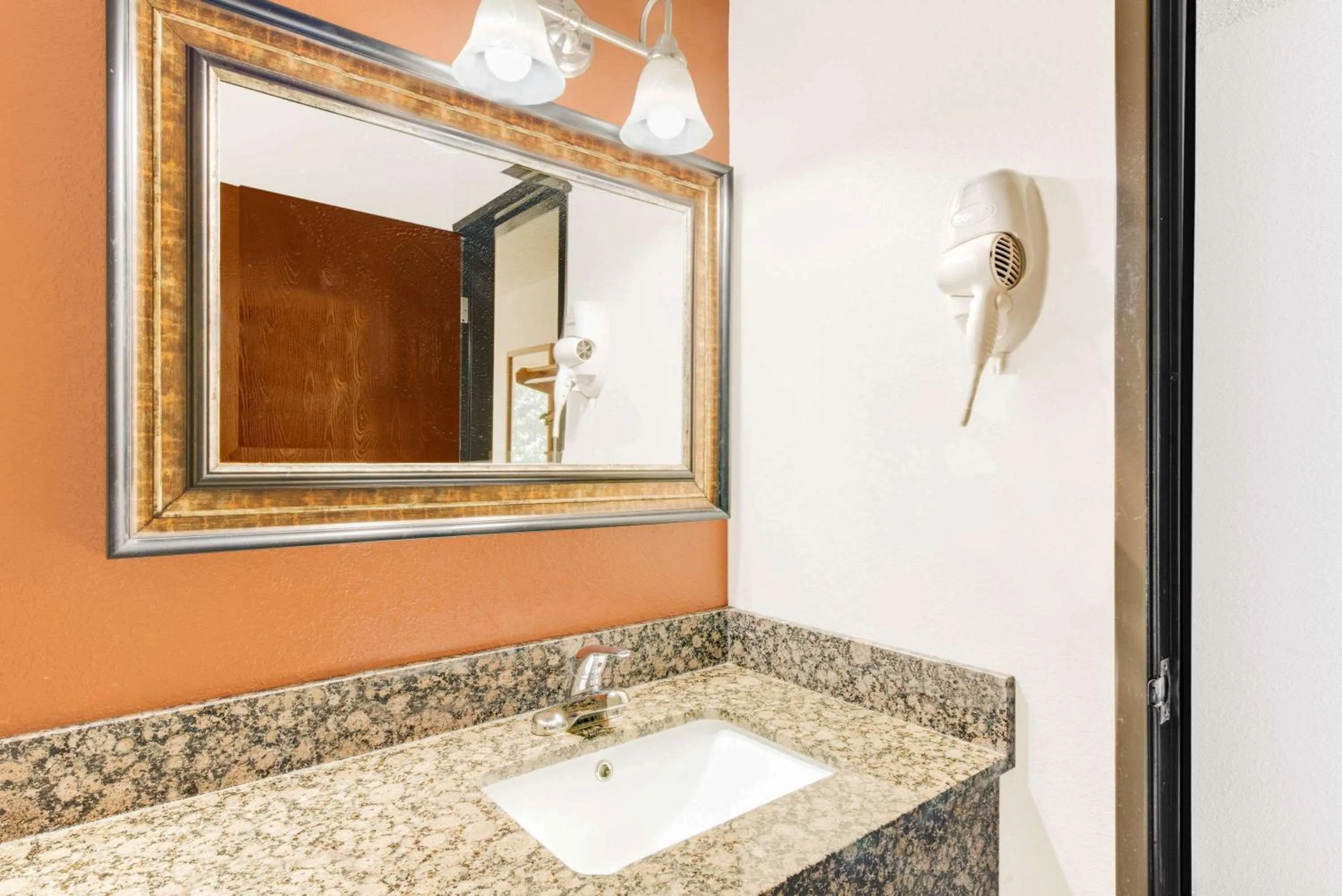 Bathroom in Super 8 by Wyndham Hagerstown I-70