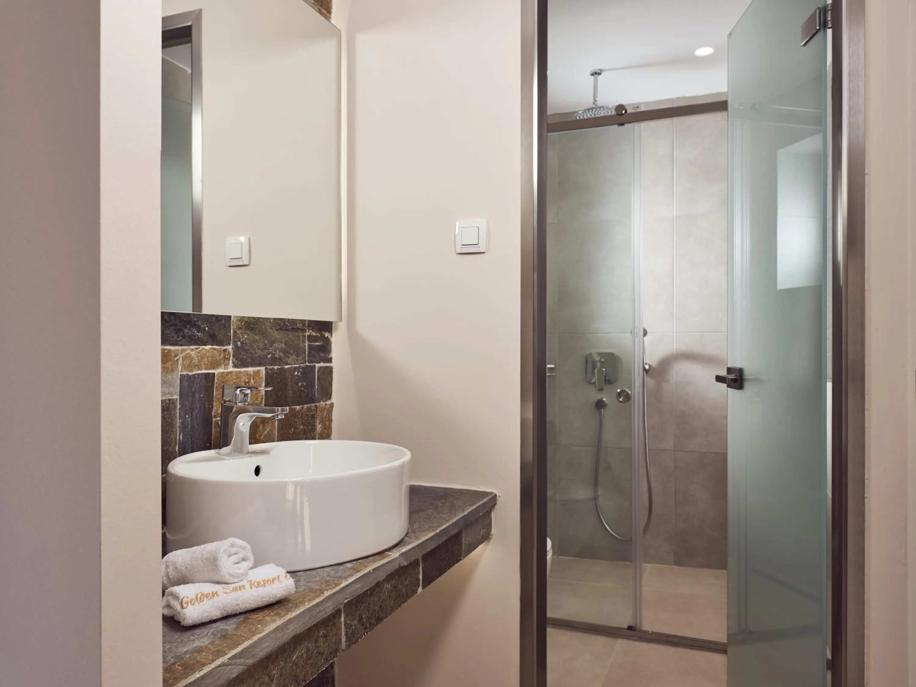 Shower in Golden Sun Resort - Adults Only