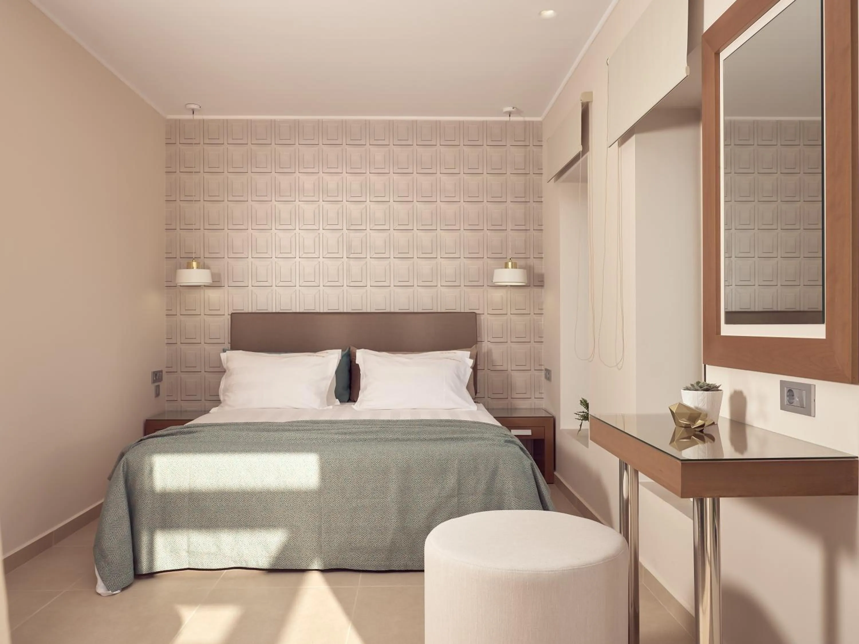 Bed in Golden Sun Resort - Adults Only