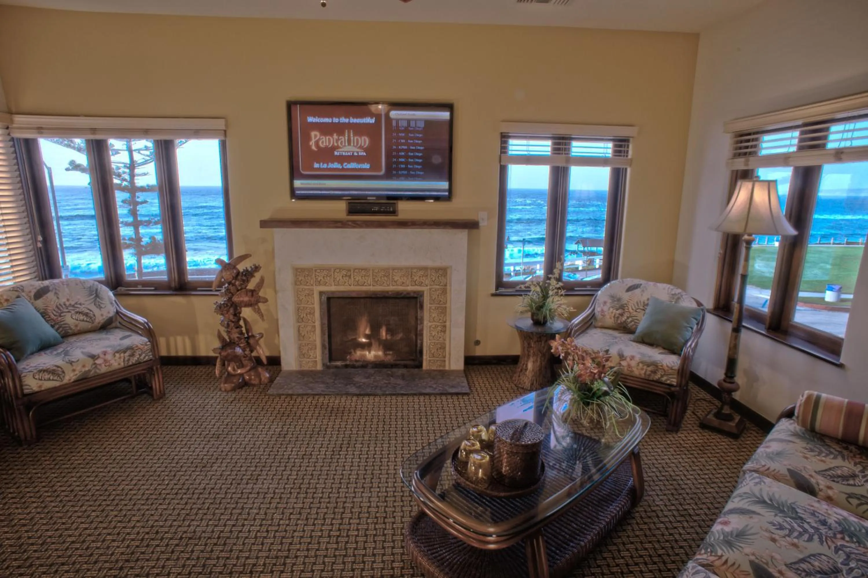 Living room in Pantai Inn