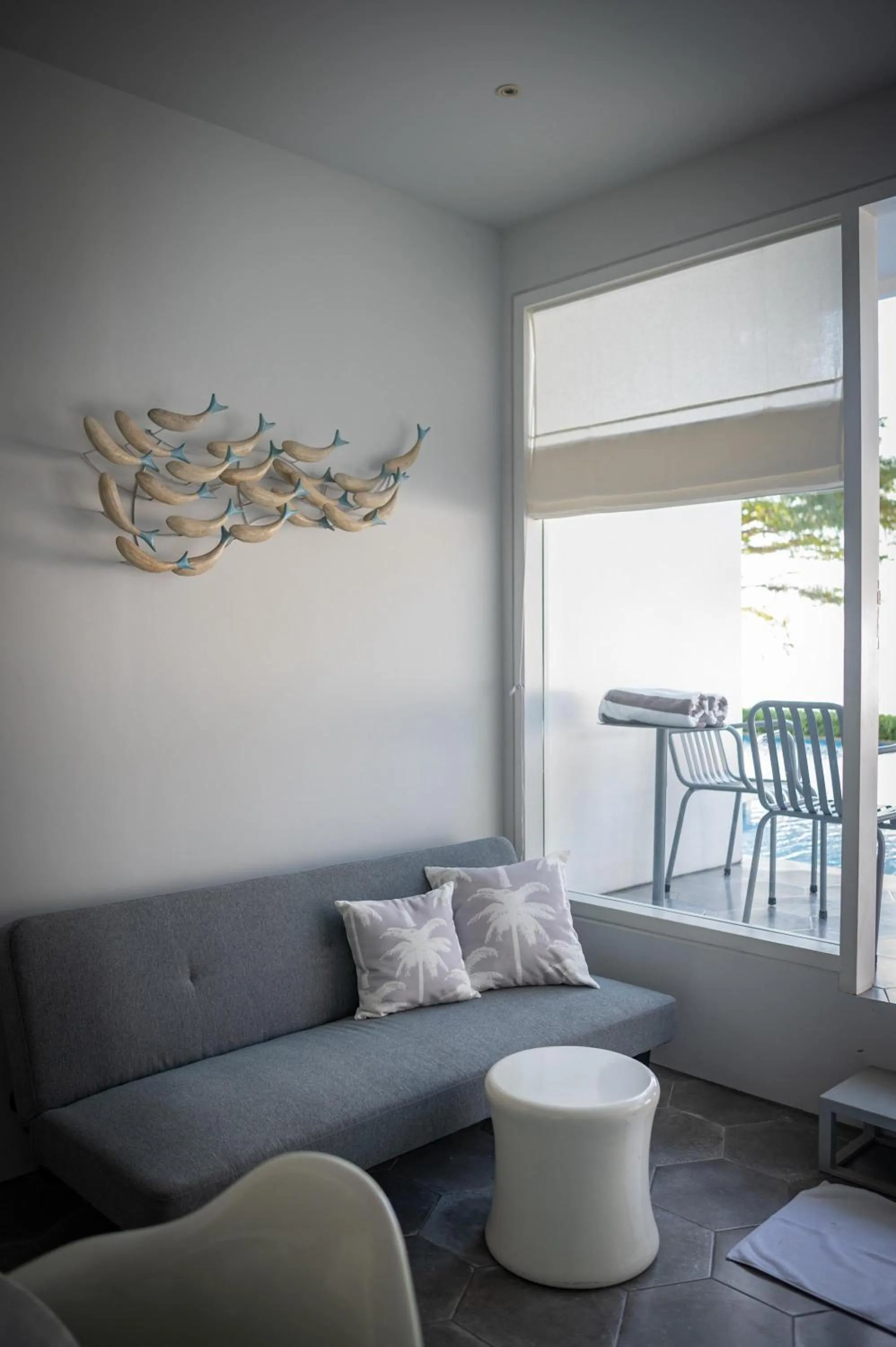 Living room in Lusa Beach Studios Under New Management And Newly Renovated