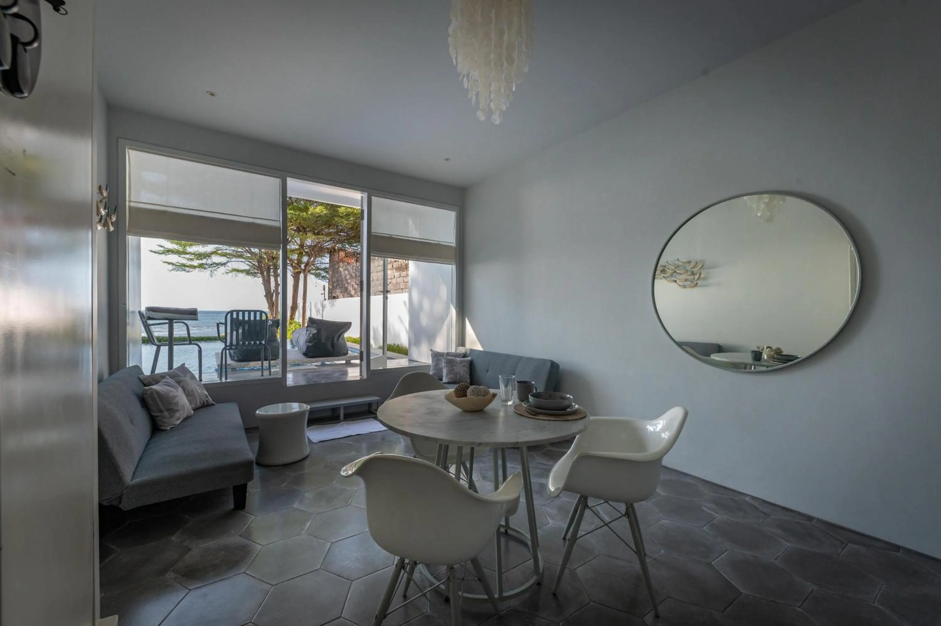 Living room in Lusa Beach Studios Under New Management And Newly Renovated