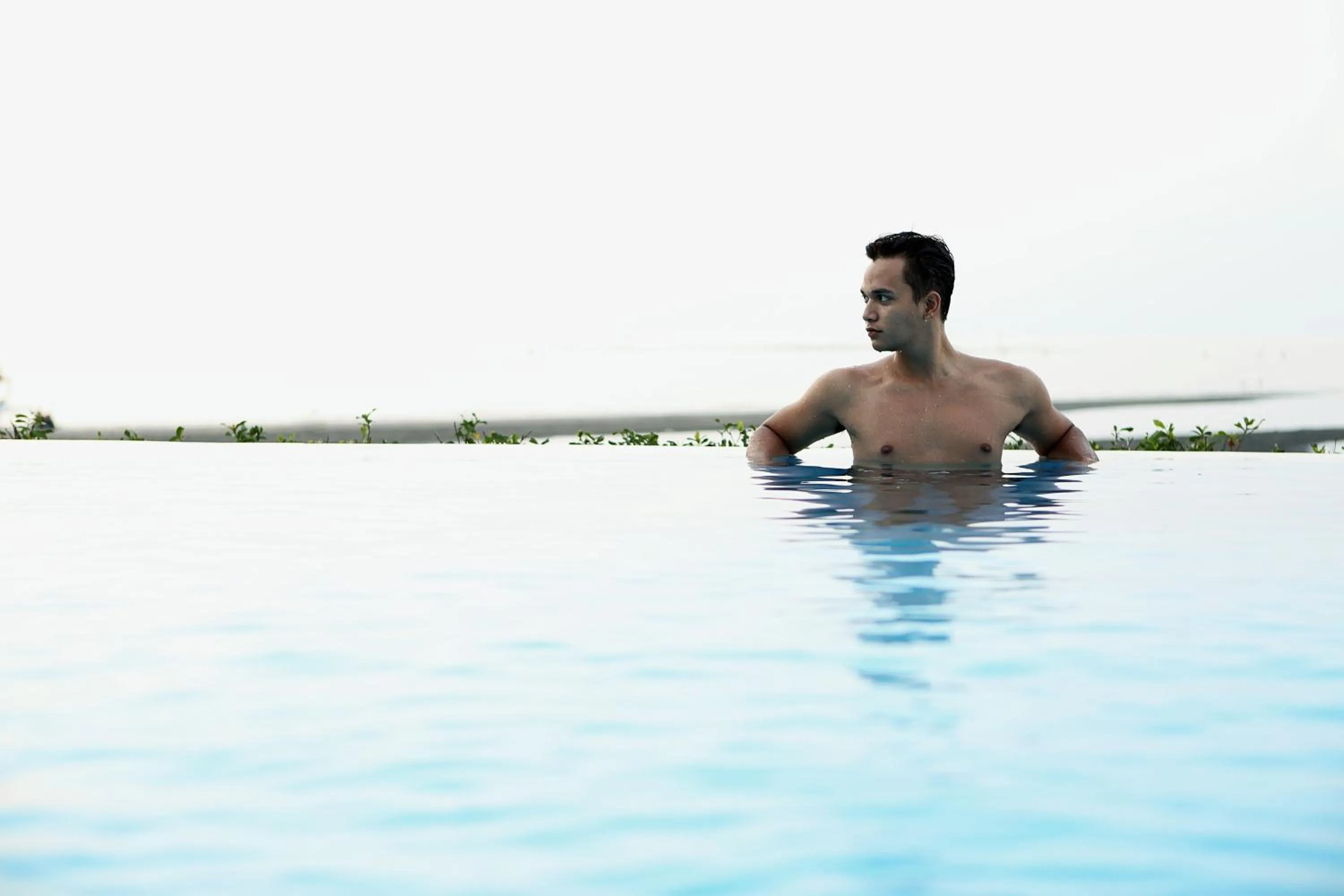 Swimming pool in Lusa Beach Studios Under New Management And Newly Renovated