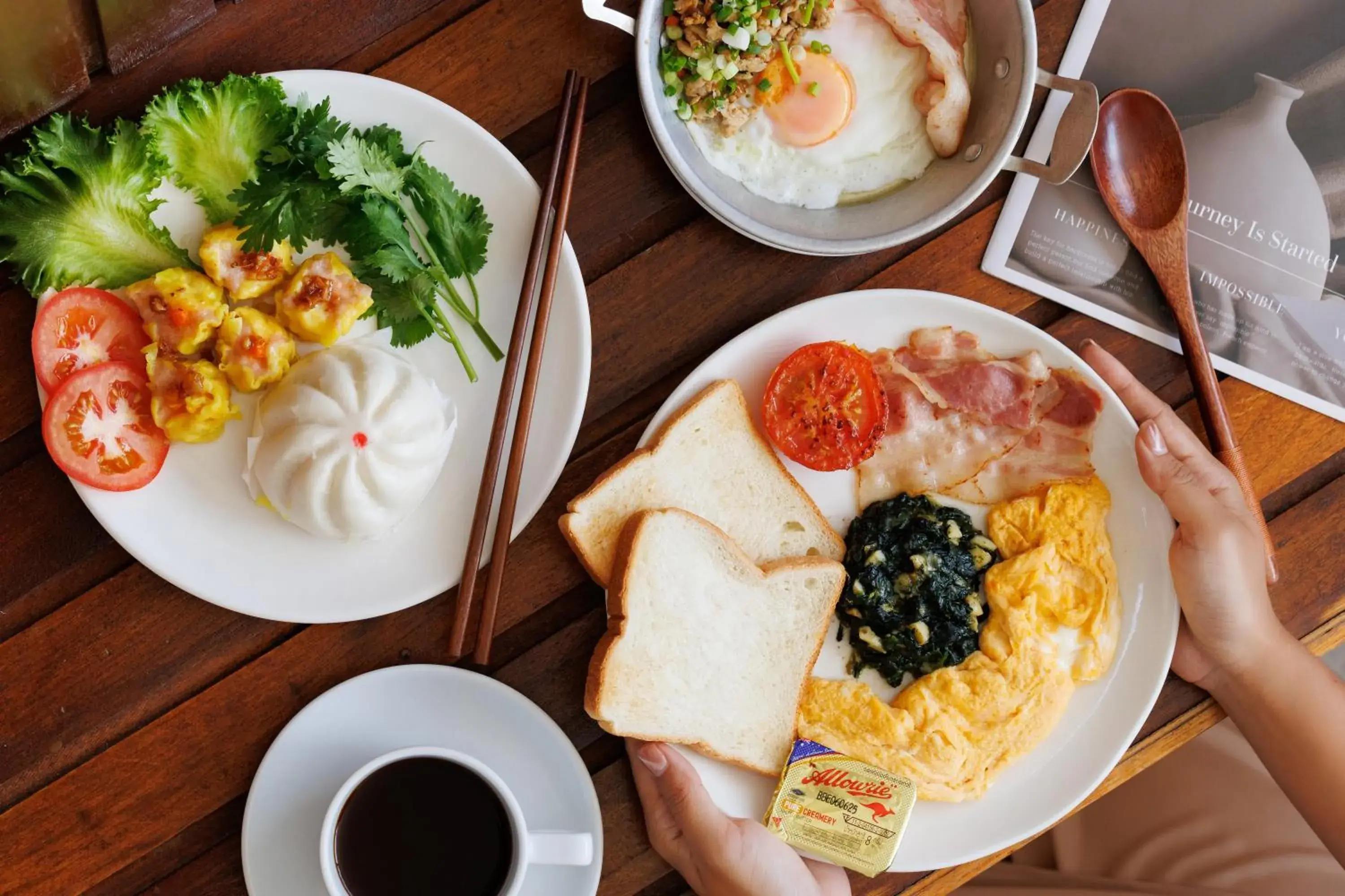 Breakfast in Tachang Airport Hotel Breakfast in Tachang Airport Hotel