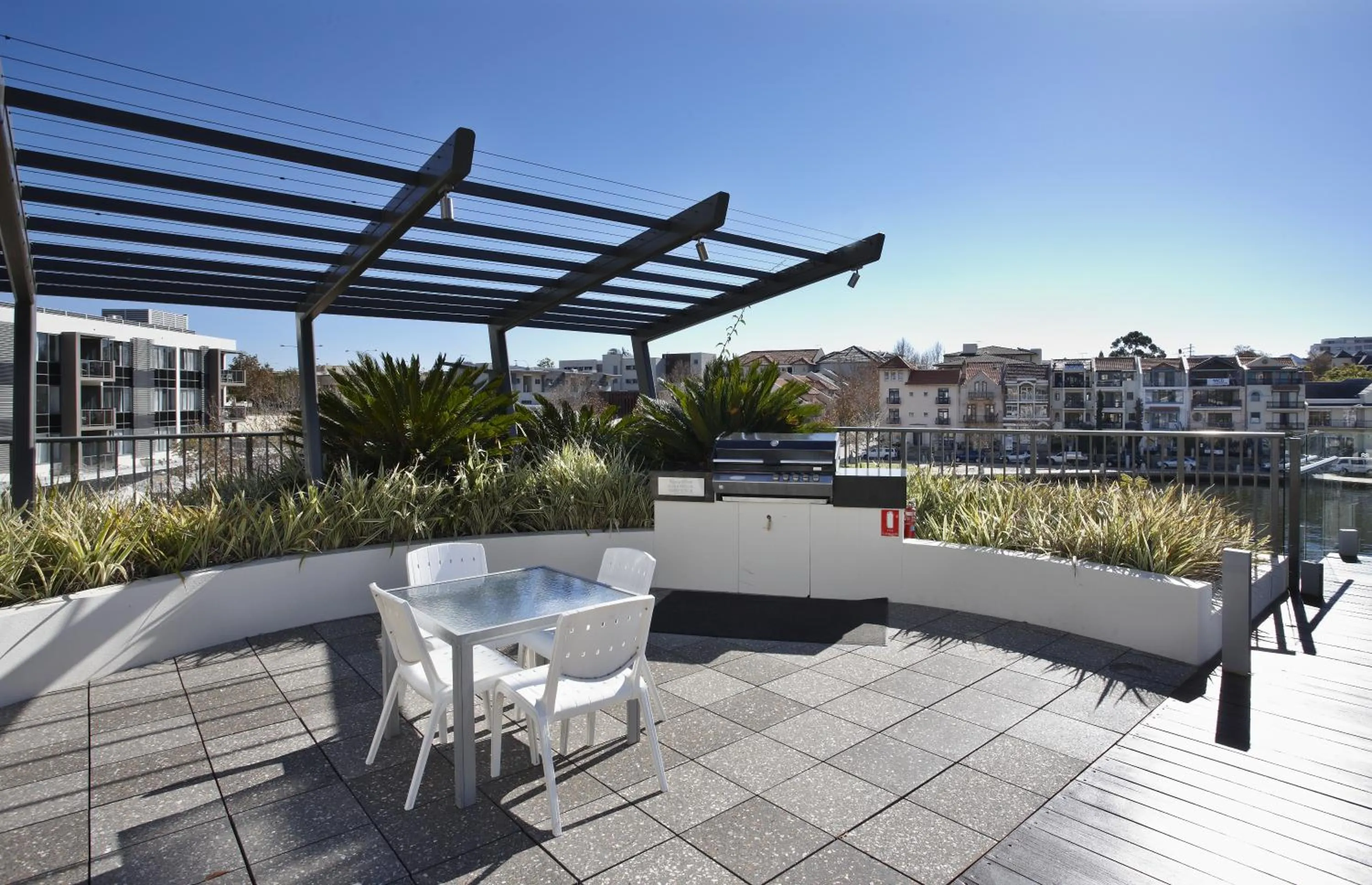 Patio in East Perth Suites Hotel