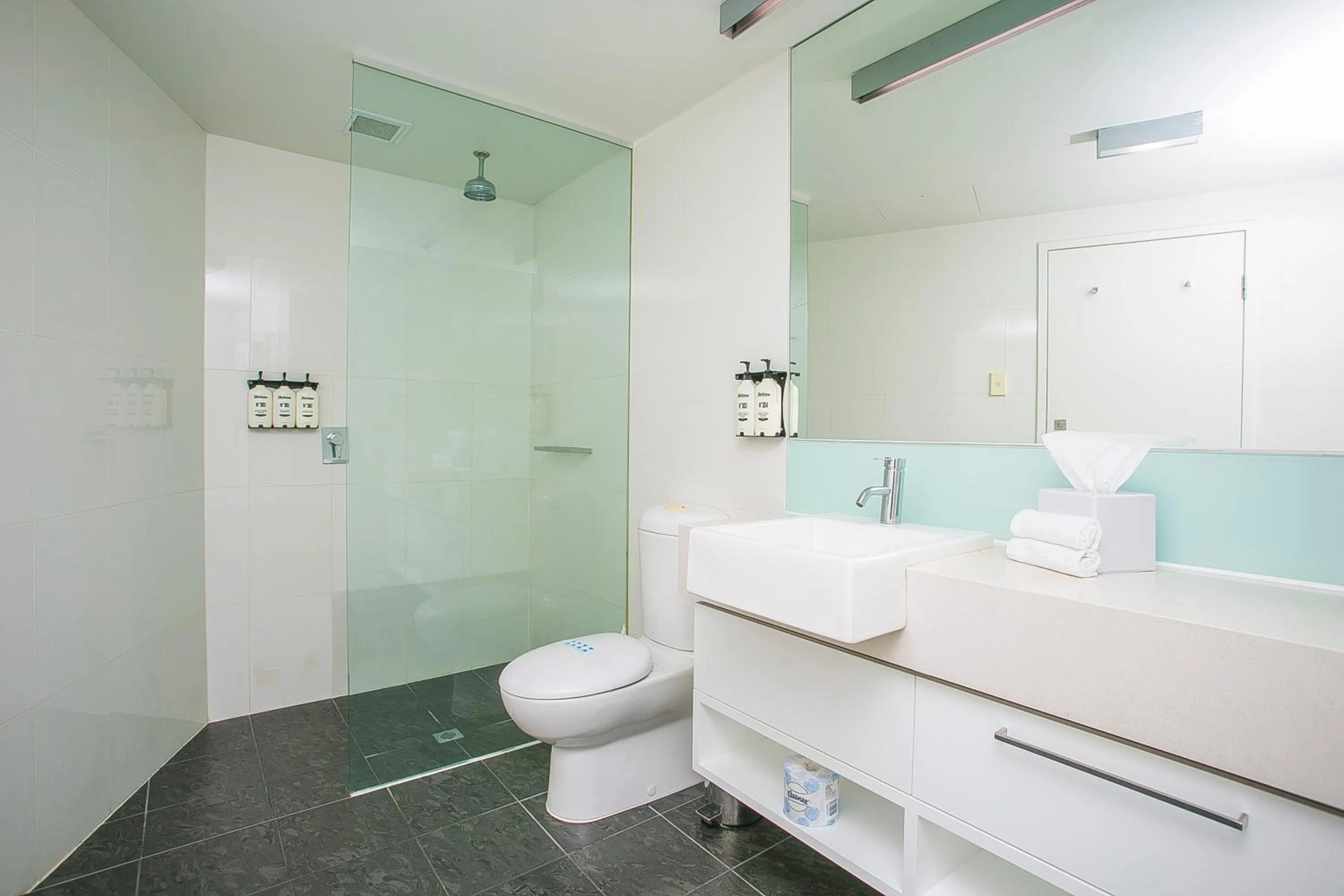 Shower in East Perth Suites Hotel