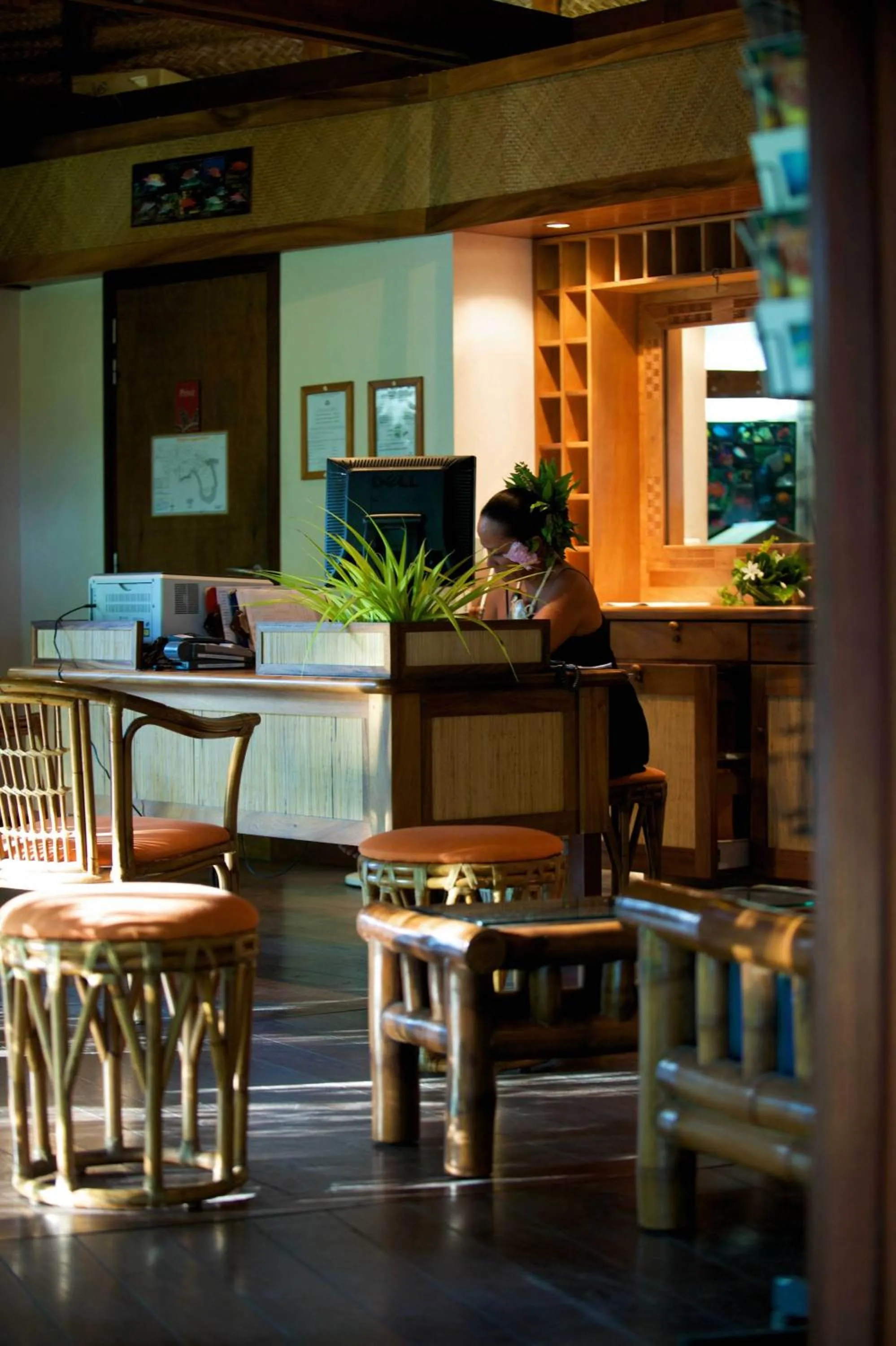 Lobby or reception in Maitai Rangiroa