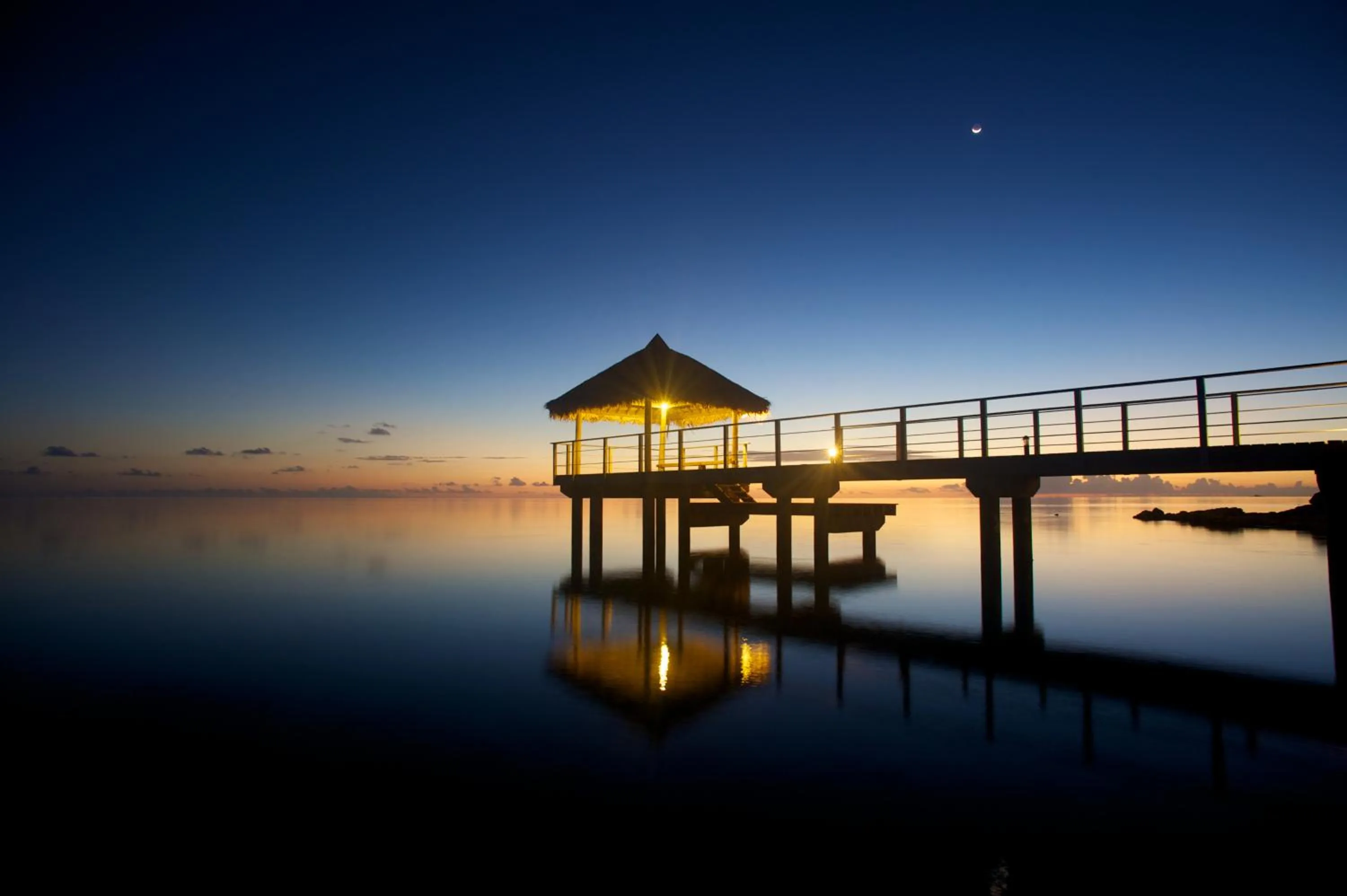 Sunset in Maitai Rangiroa