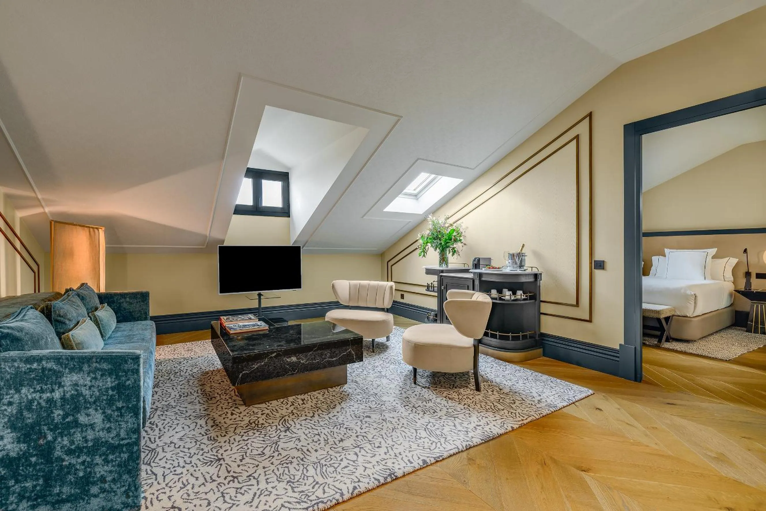 Living room in CoolRooms Palacio de Atocha