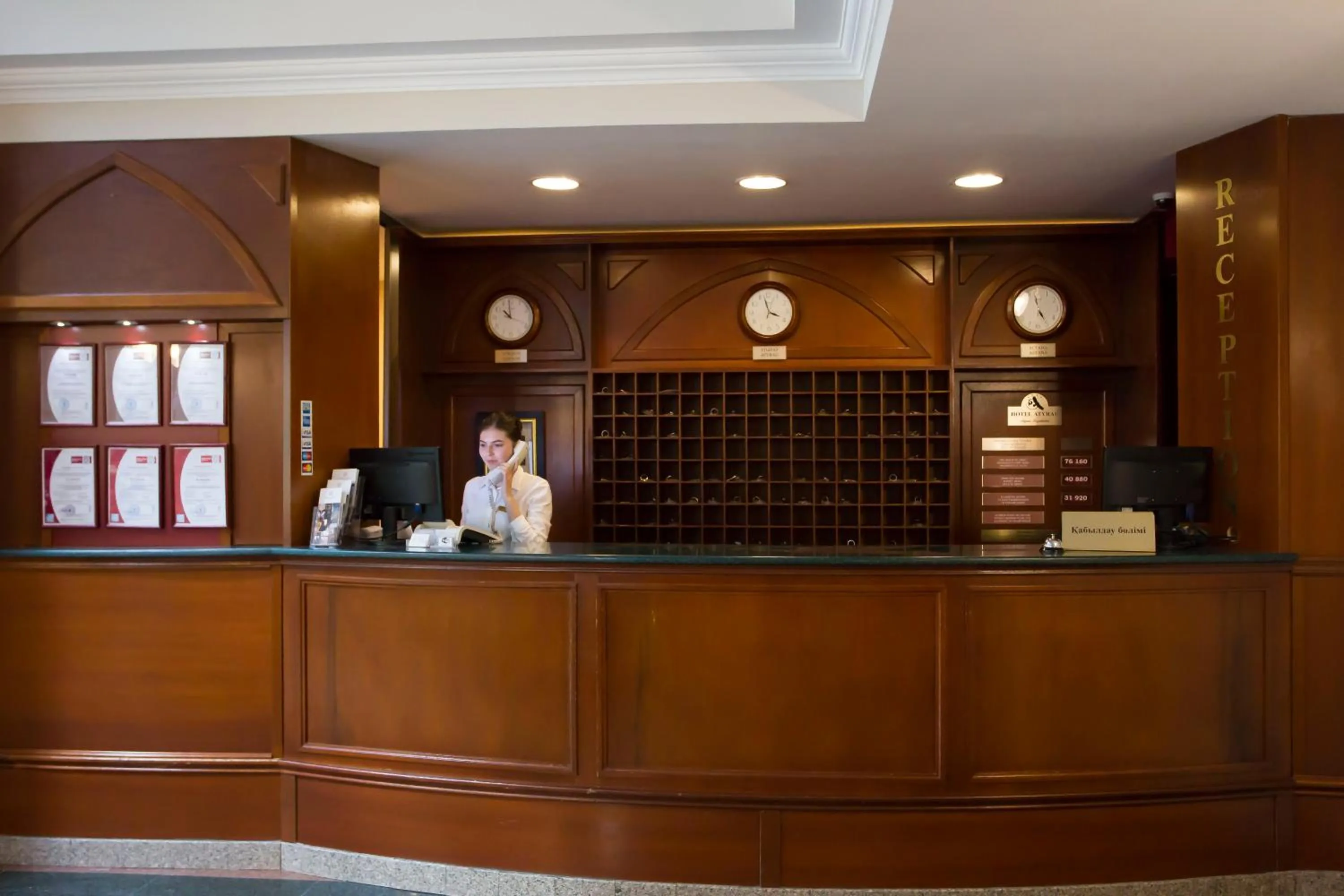 Lobby or reception in Atyrau Dastan Hotel