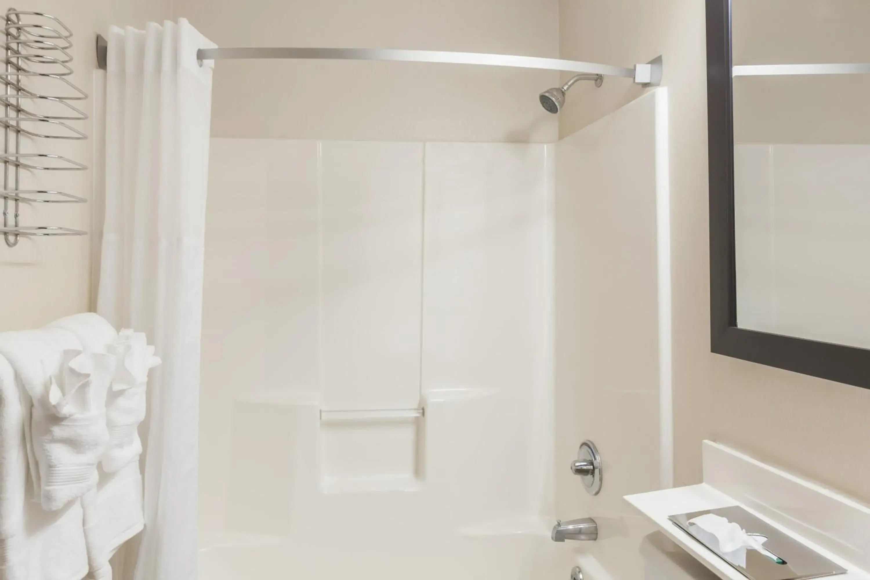 Bathroom in Super 8 by Wyndham Schenectady/Albany Area Bathroom in Super 8 by Wyndham Schenectady/Albany Area