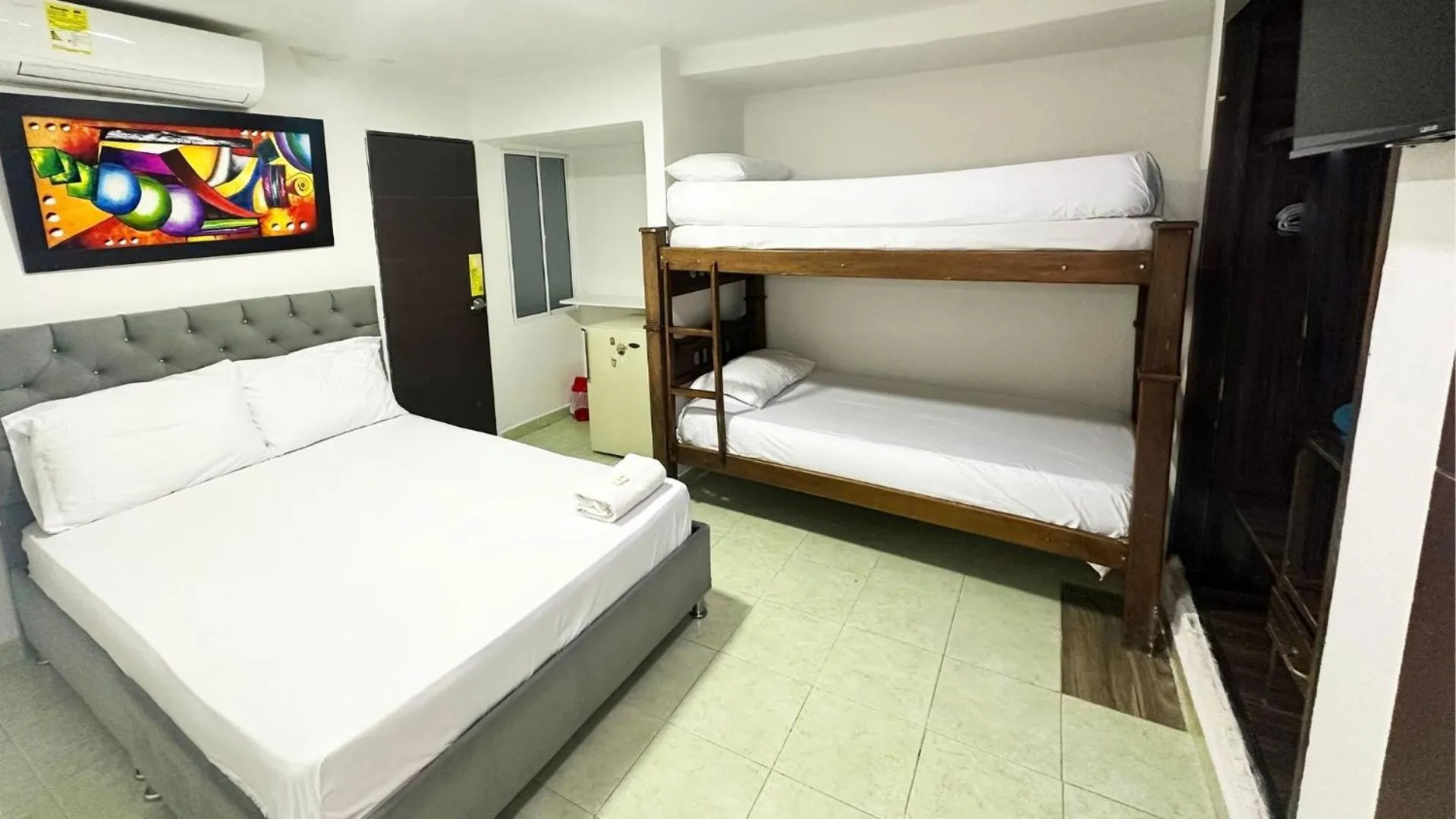 Bed in Hotel Casa Paraiso