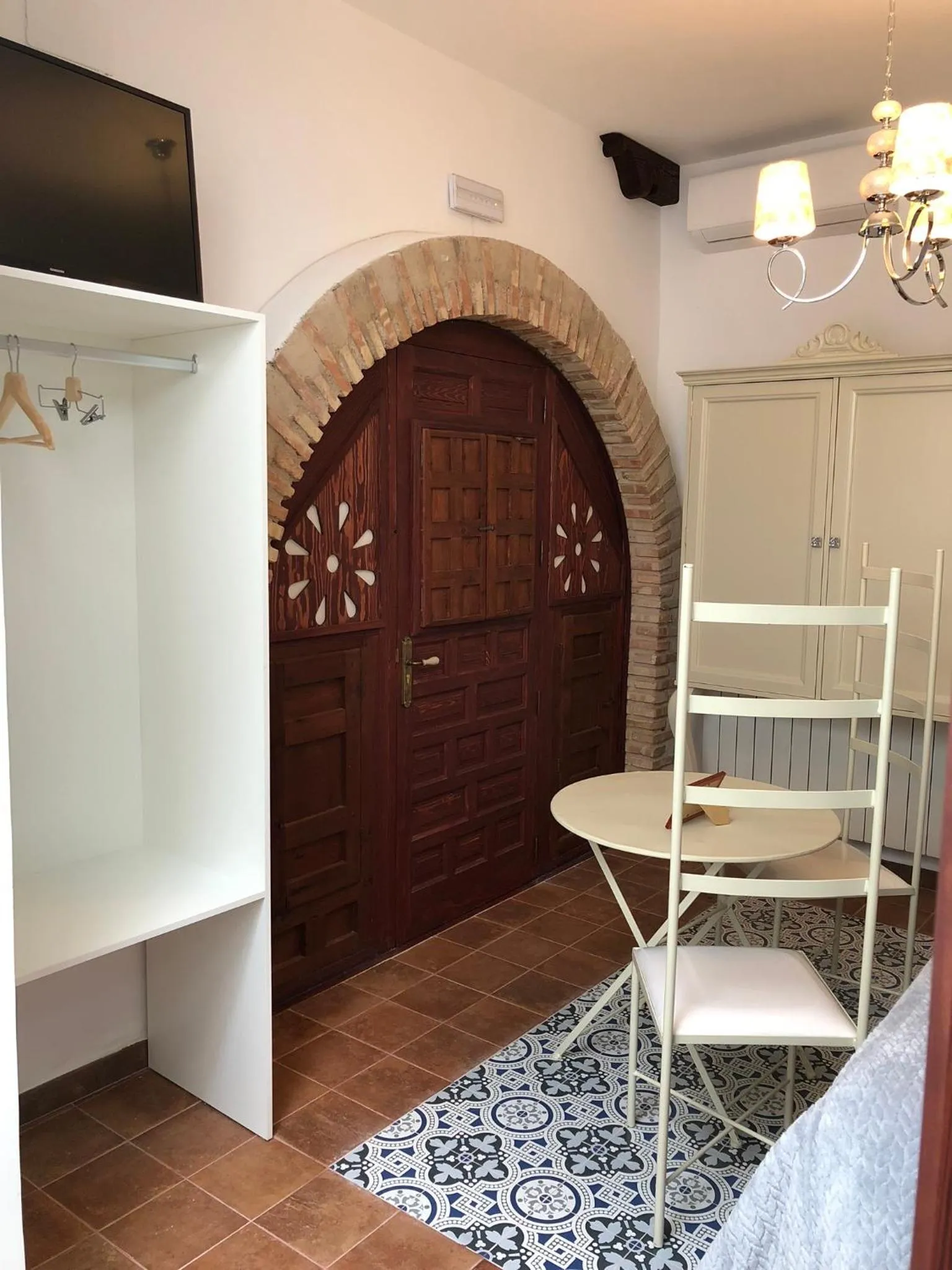 Living room, Bed in Retiro del Teatro Almagro