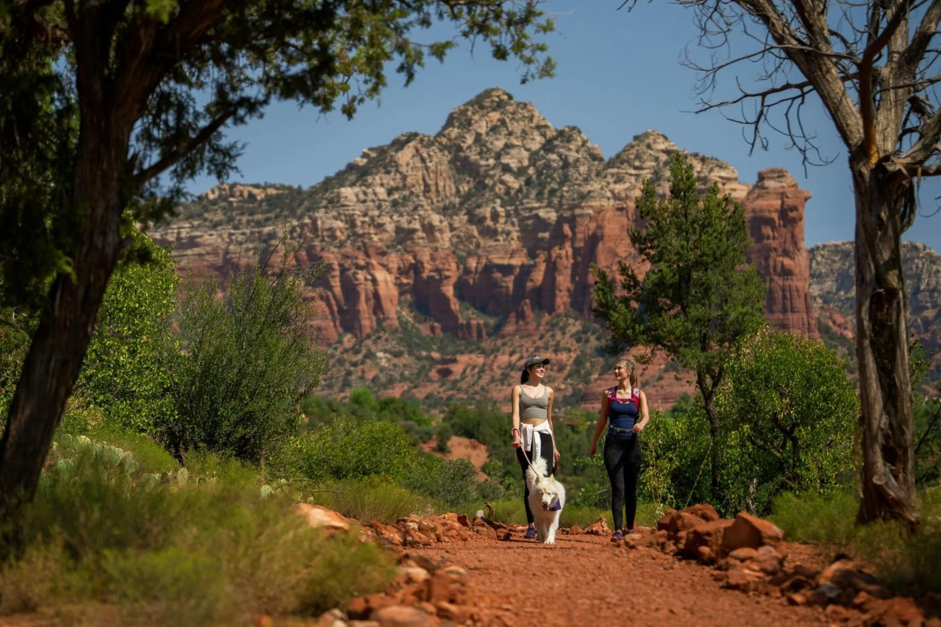 Hiking in Sky Rock Sedona, a Tribute Portfolio Hotel