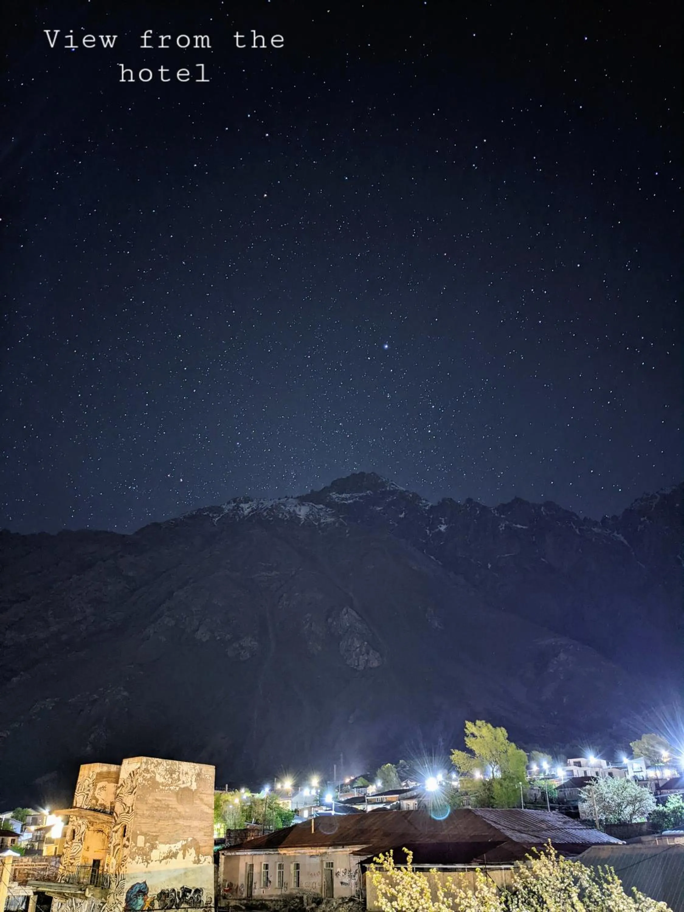 Night in Mount Inn Kazbegi