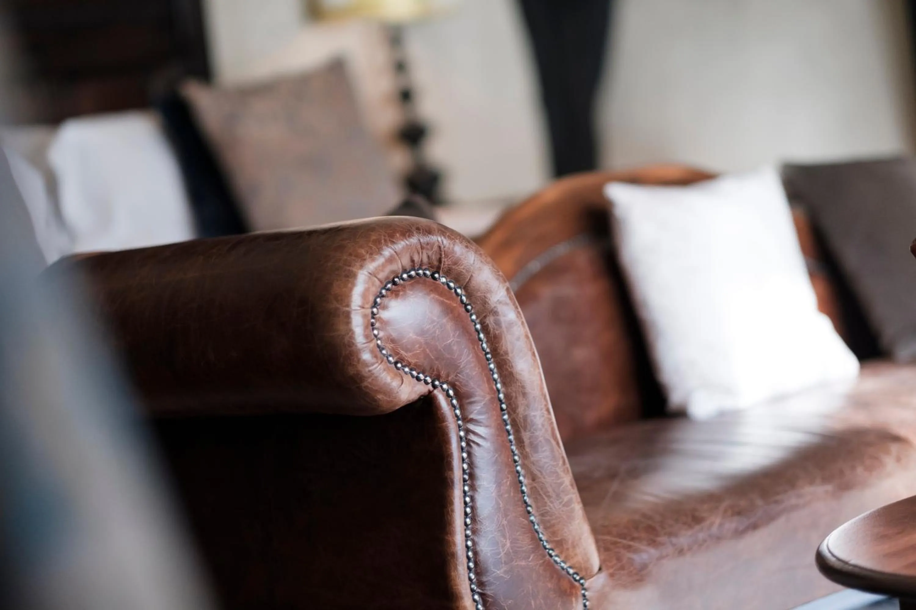 Seating area in The White Swan Hotel