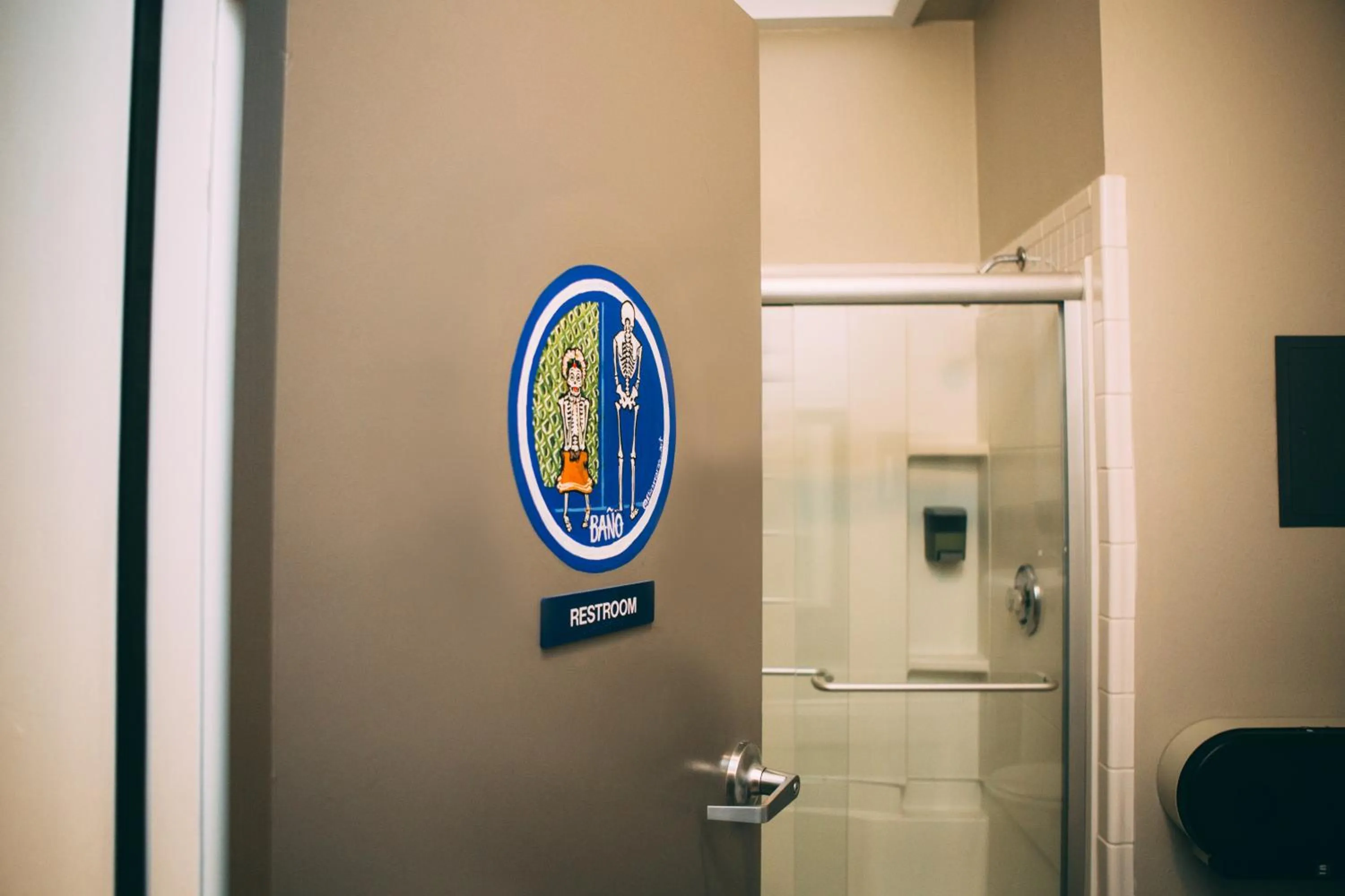 Bathroom in HI San Diego Downtown Hostel