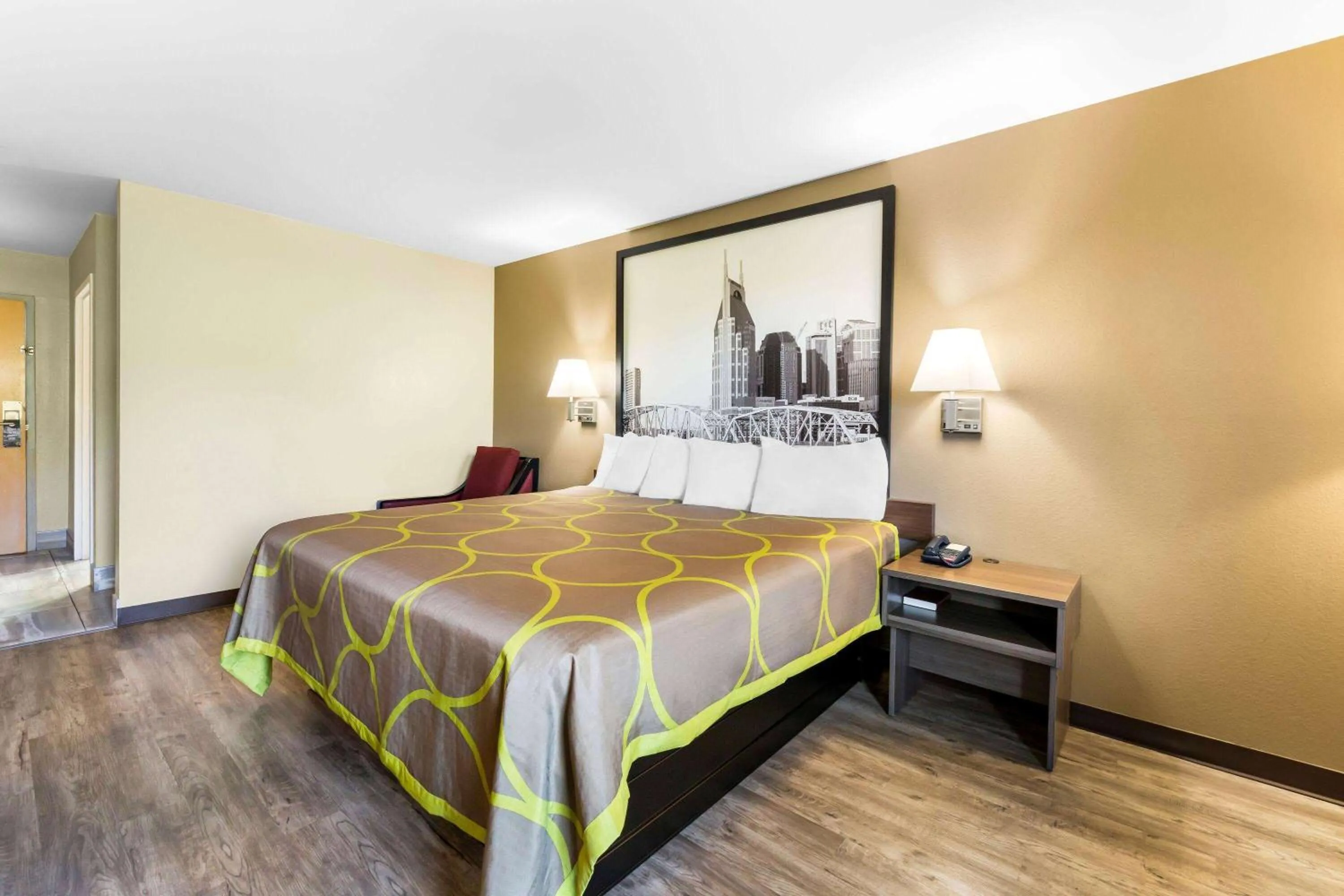 Bed in Super 8 by Wyndham Dickson