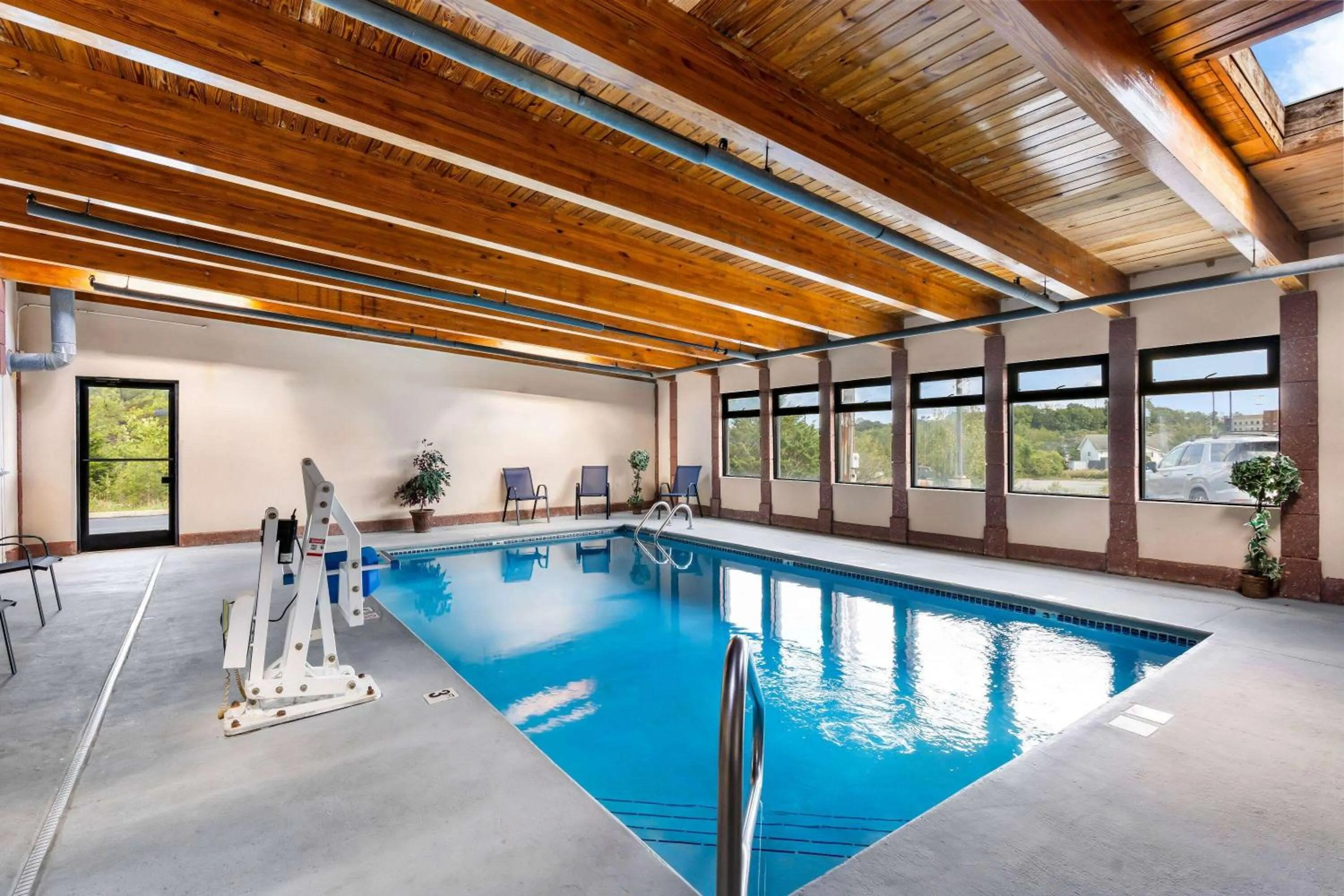 Pool view in Super 8 by Wyndham Dickson