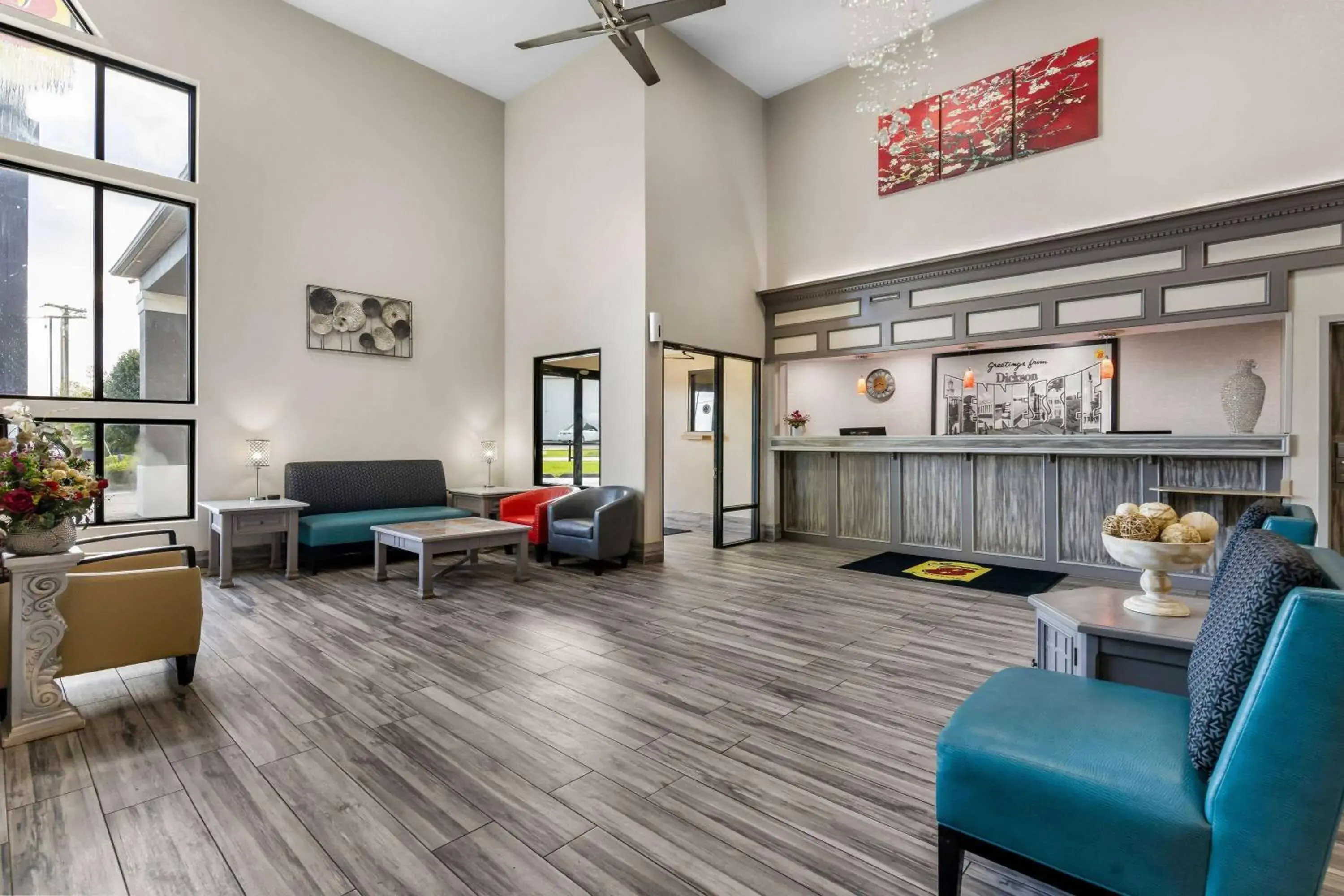 Lobby or reception in Super 8 by Wyndham Dickson Lobby or reception in Super 8 by Wyndham Dickson