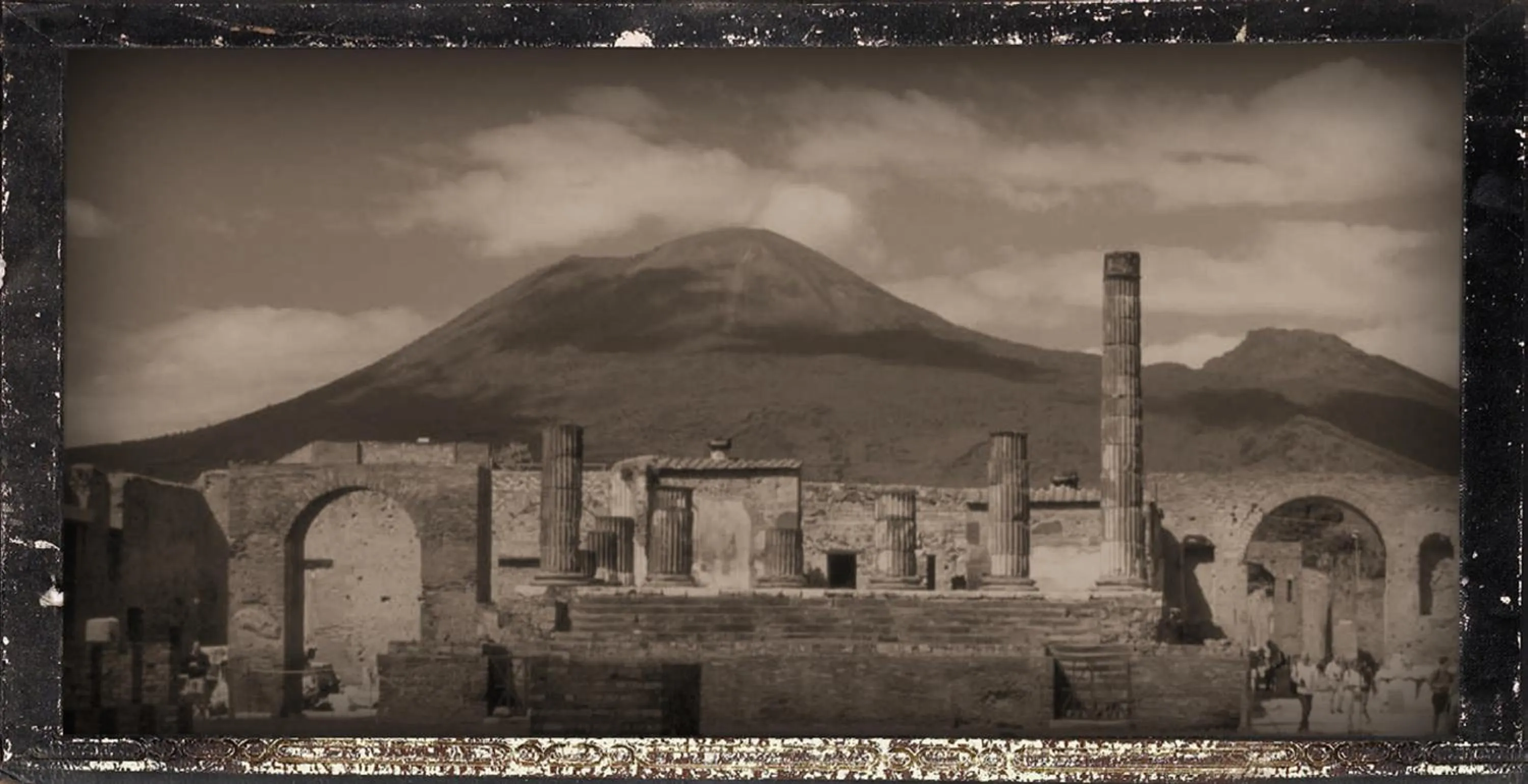 Natural landscape in City life Pompeii